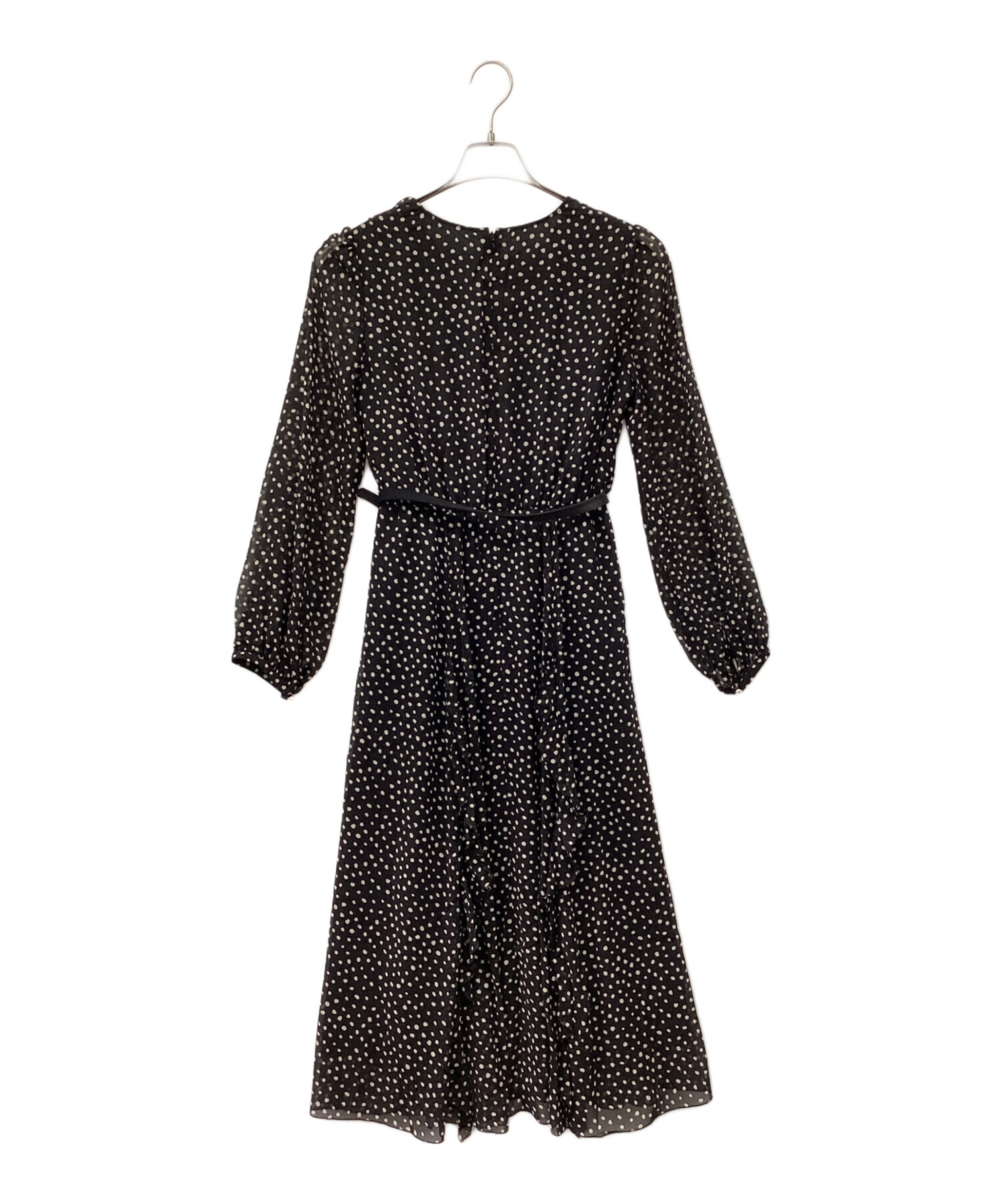 中古・古着通販】ANAYI (アナイ) ランダムドットフリルワンピース  