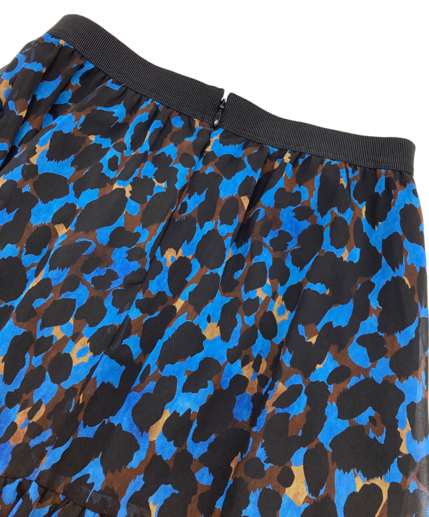 23SS♡ANAYI アナイ モザイクレオパードティアードスカート38 総柄 23SS♡ANAYI アナイ モザイクレオパードティアードスカート38 総柄