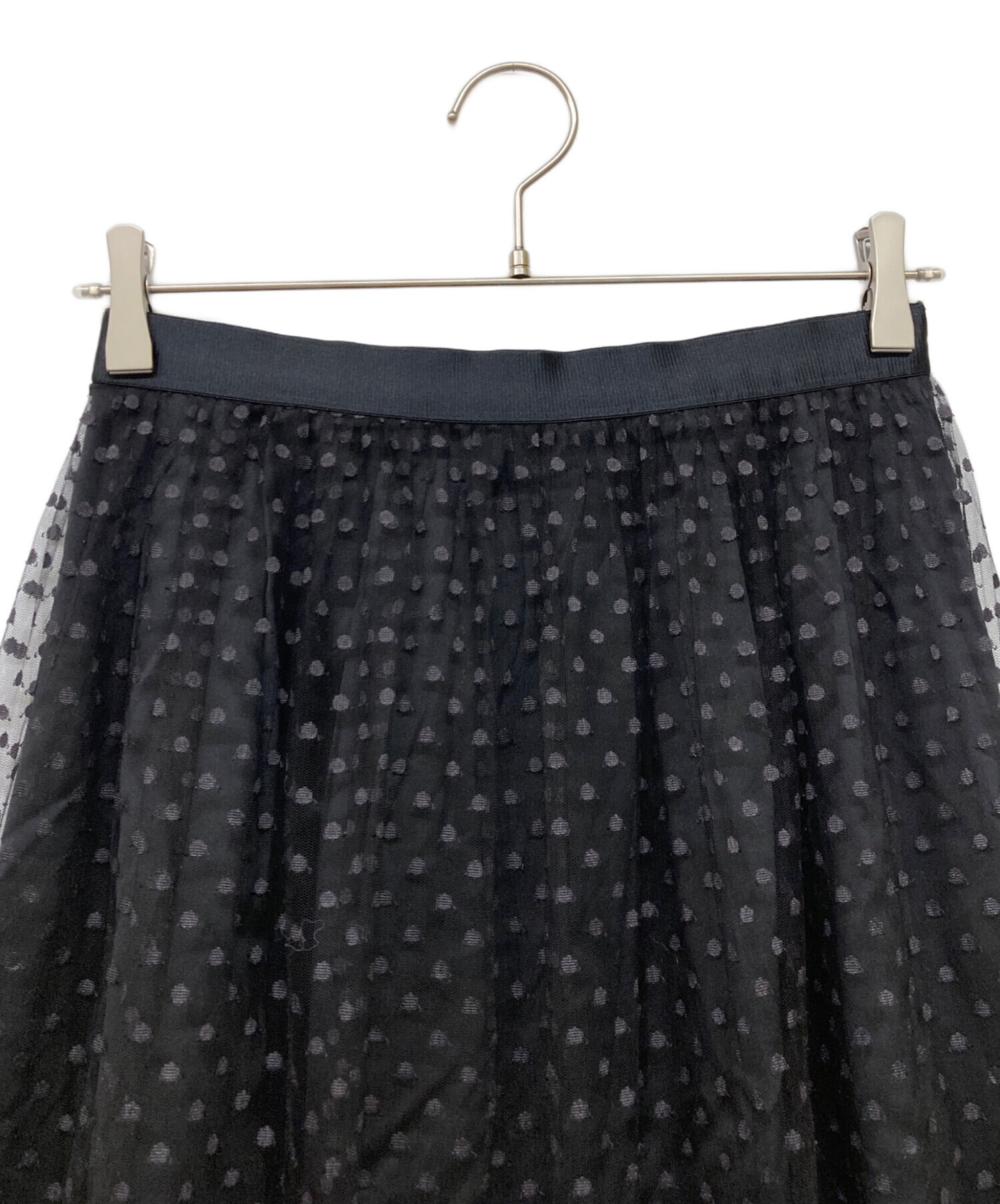 ANAYI スカート ブラック #38 毛 アナイ 黒 Eternal Line 2025