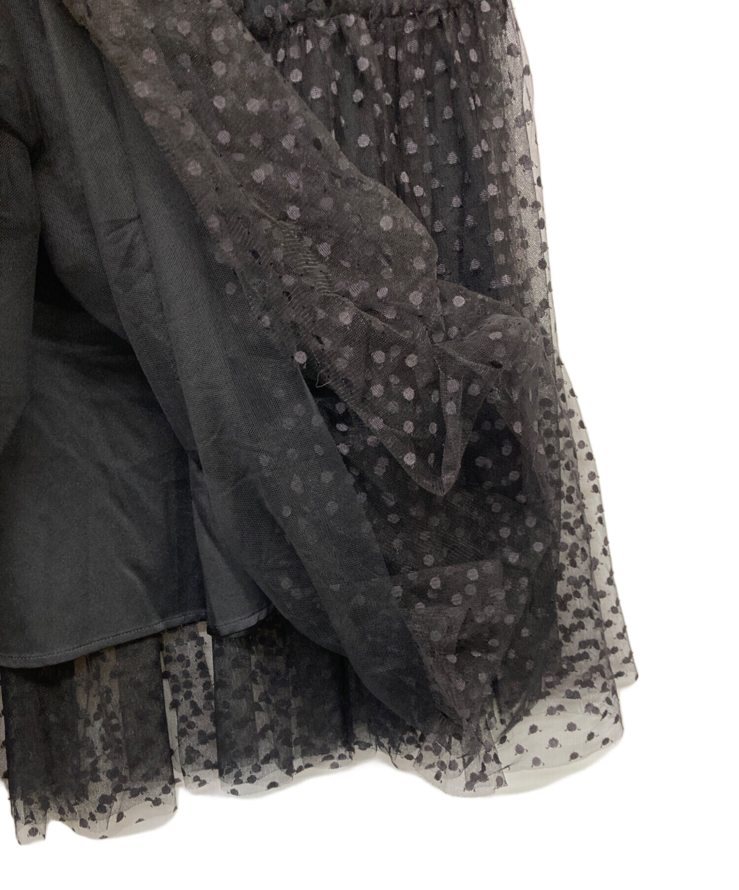 中古・古着通販】ANAYI (アナイ) ドットチュールティアード スカート