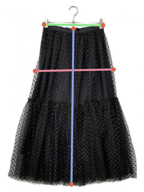 中古・古着通販】ANAYI (アナイ) ドットチュールティアード スカート