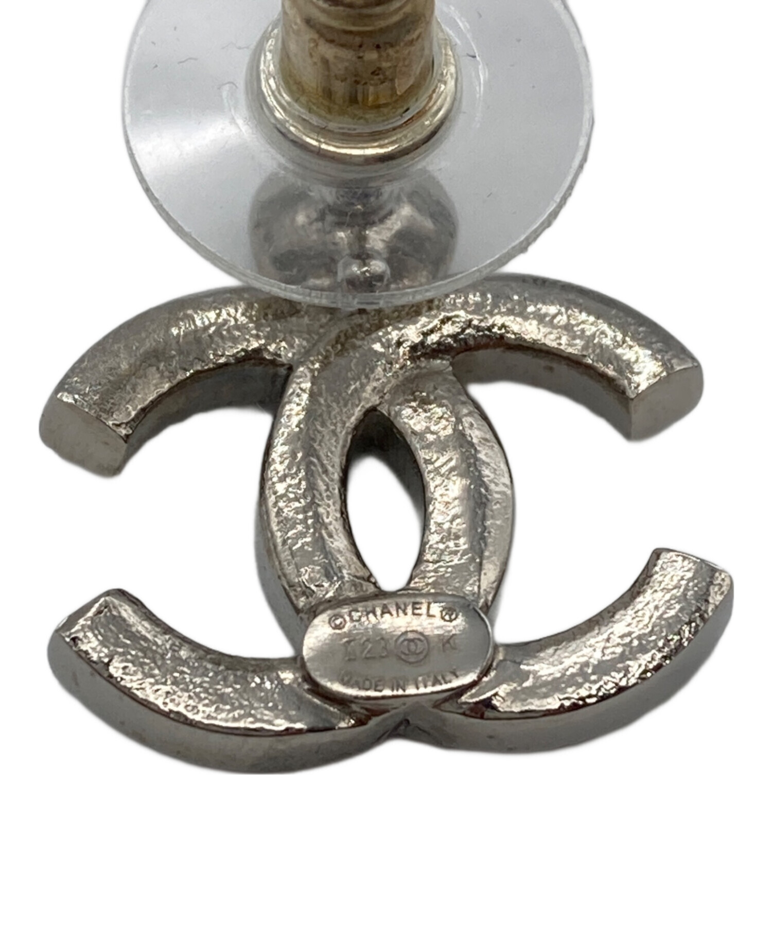 ⭐︎シャネル⭐︎ストーンロゴ付プープピアス 中古・古着通販】CHANEL (シャネル) ココマークラインストーンピアス