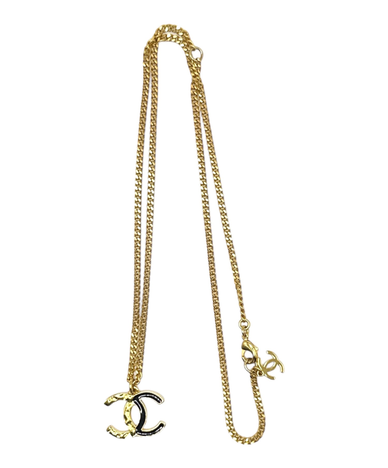中古・古着通販】CHANEL (シャネル) ココマークネックレス ゴールド