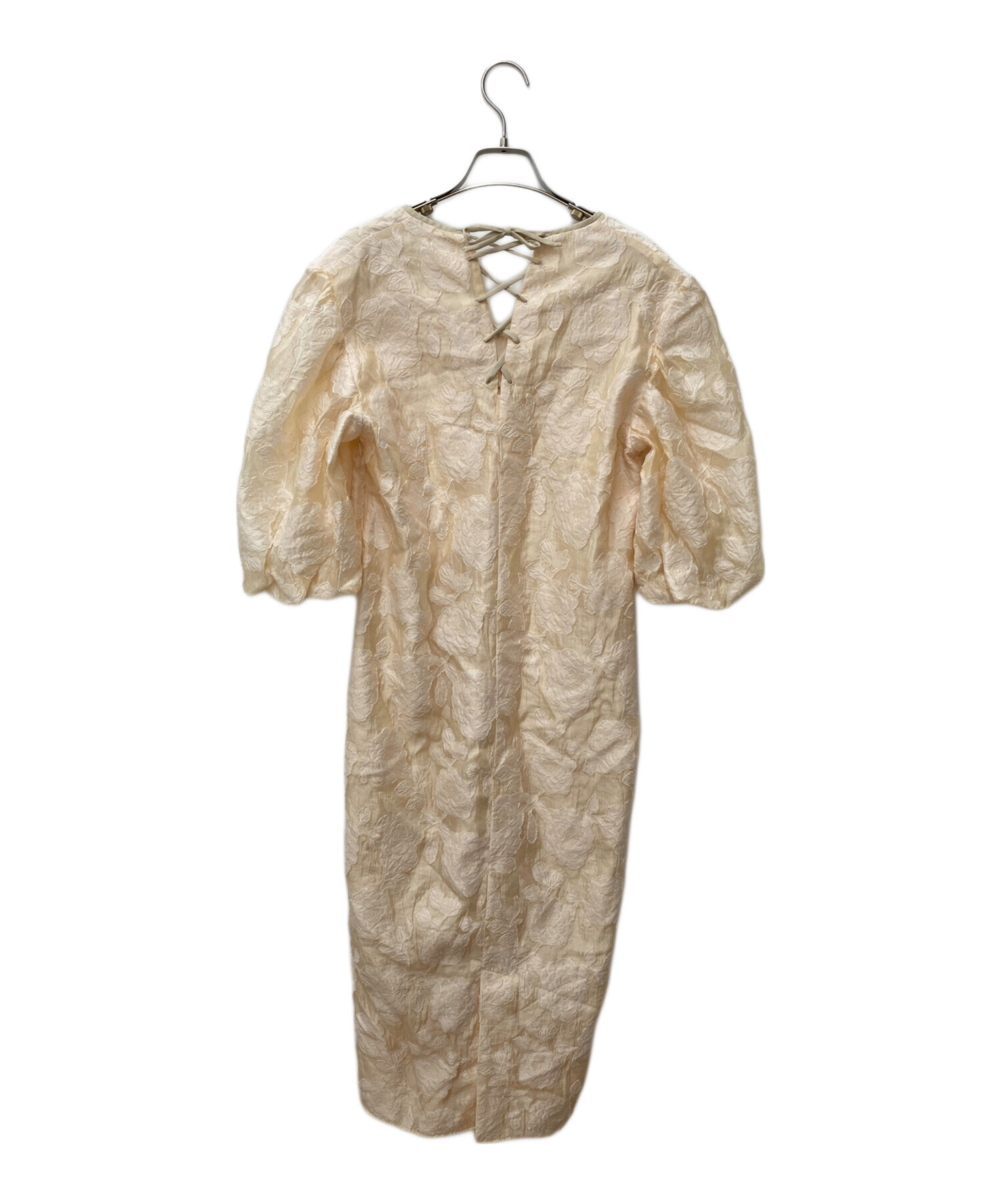 中古・古着通販】Ameri (アメリ) FLOWER JACQUARD STRAIGHT DRESS  