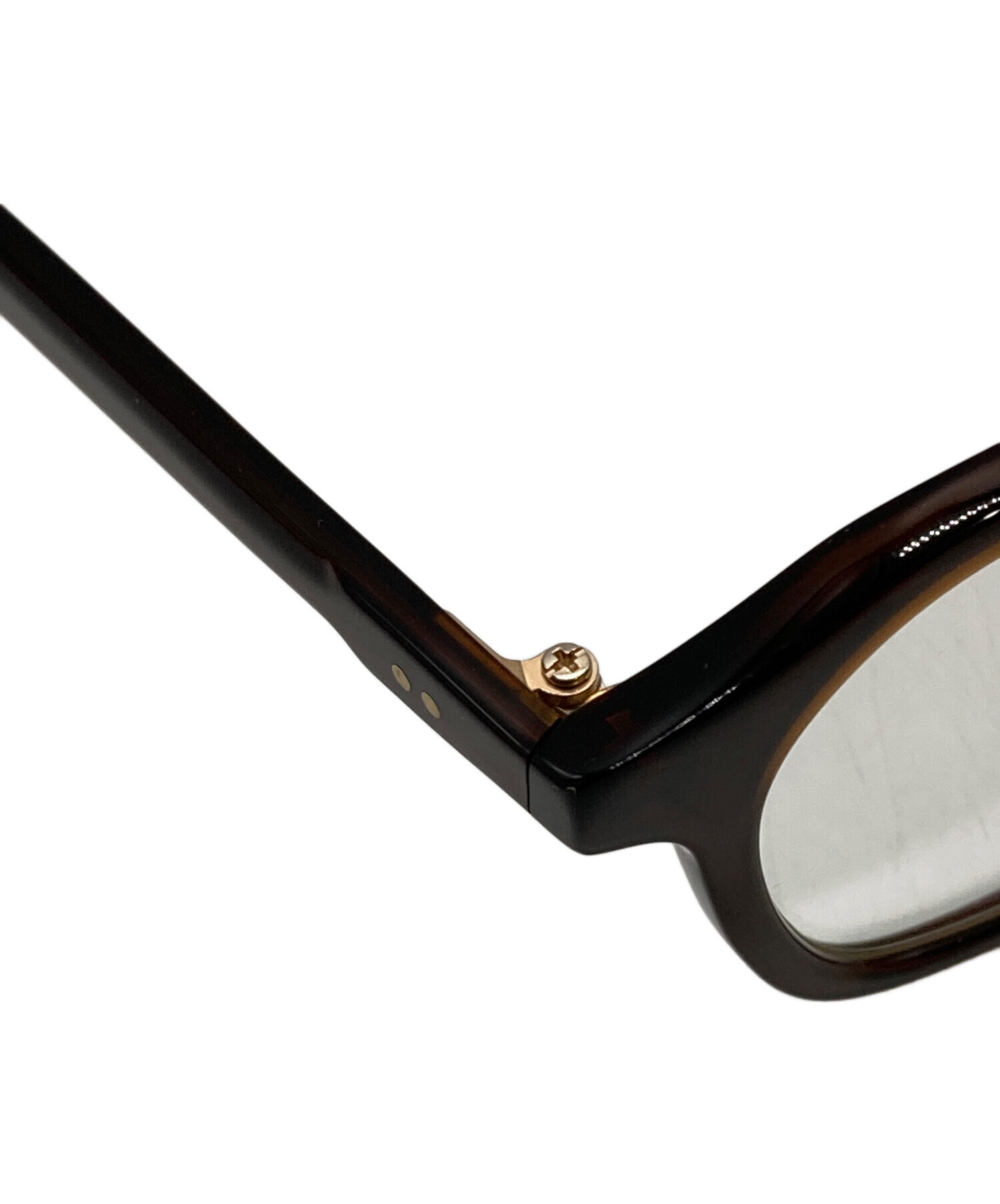 中古・古着通販】BLANC (ブラン) 伊達メガネ ブラウン サイズ:47□22