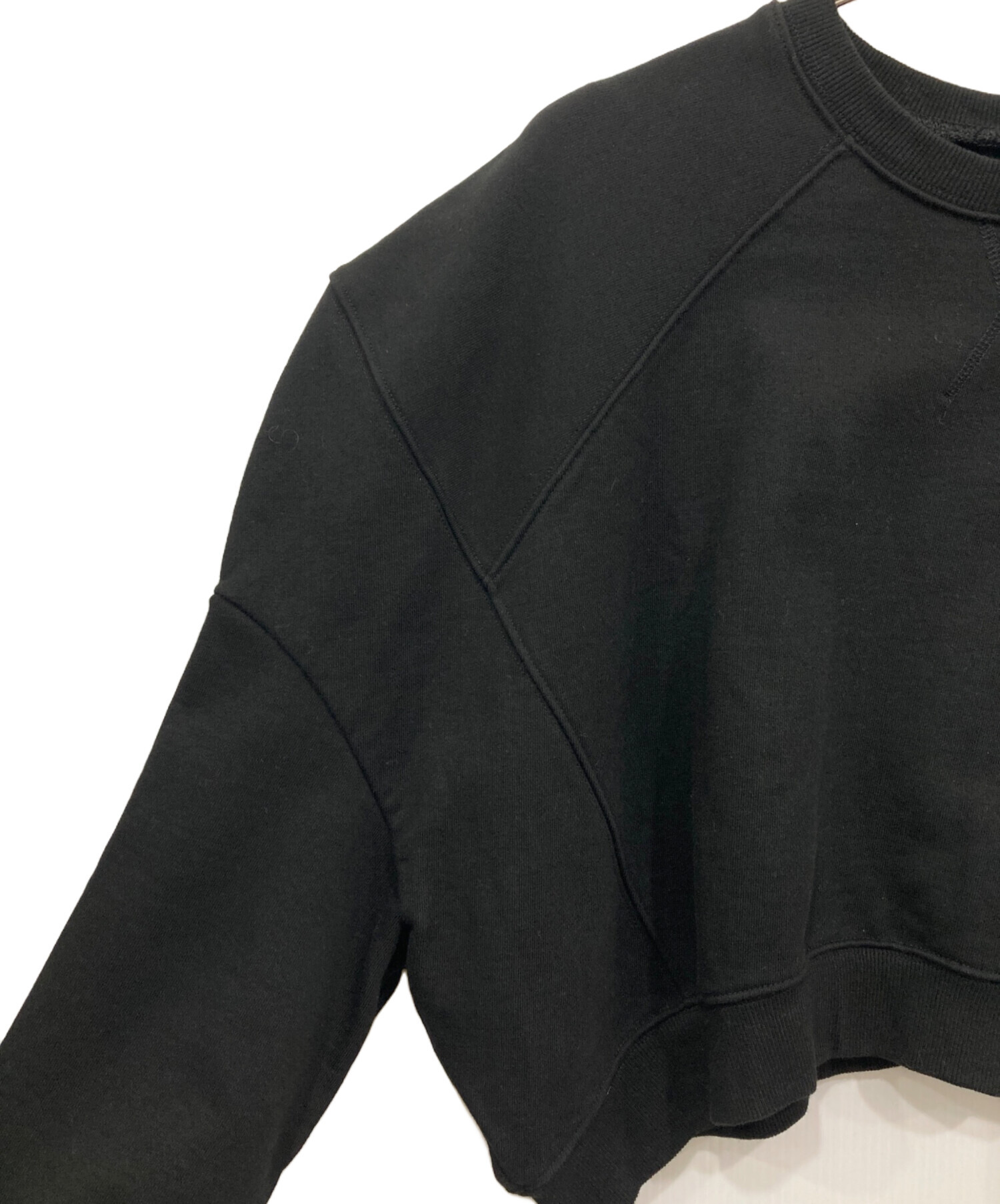 AMOMMA PUFF SLEEVE SWEAT ブラック 金子綾 PUFF SLEEVE SWEAT裏起毛