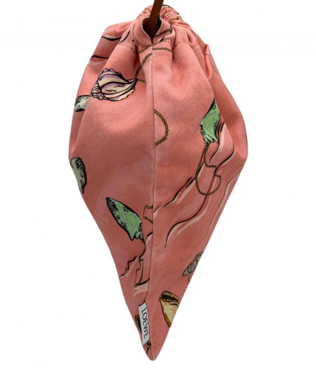 中古・古着通販】LOEWE (ロエベ) ドローストリングポーチ ピンク