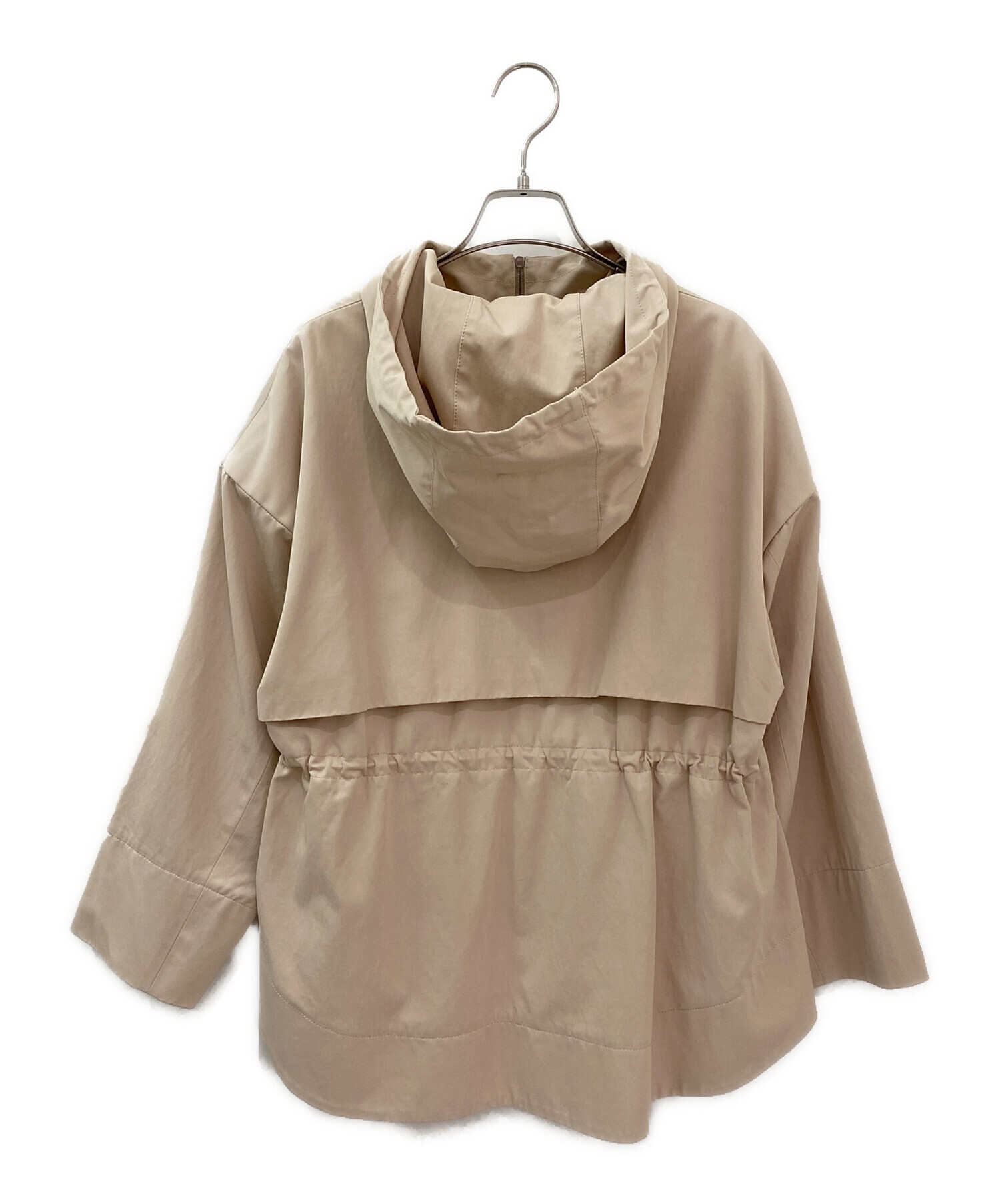 中古・古着通販】ebure (エブール) ビスコサテンジップアップブルゾン