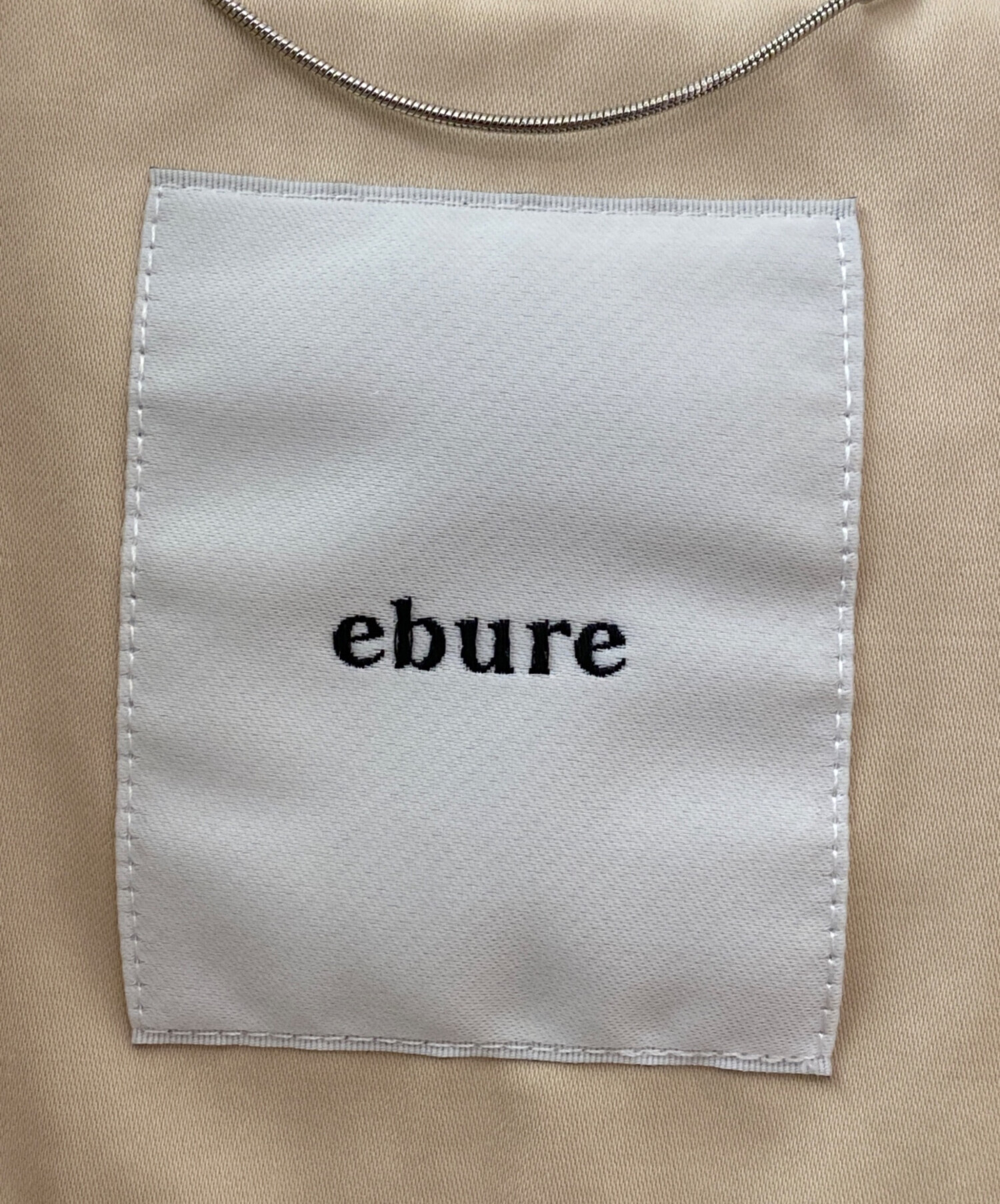 中古・古着通販】ebure (エブール) ビスコサテンジップアップブルゾン