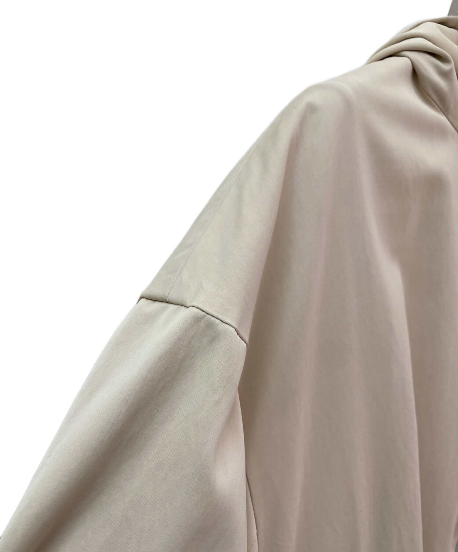 中古・古着通販】ebure (エブール) ビスコサテンジップアップブルゾン