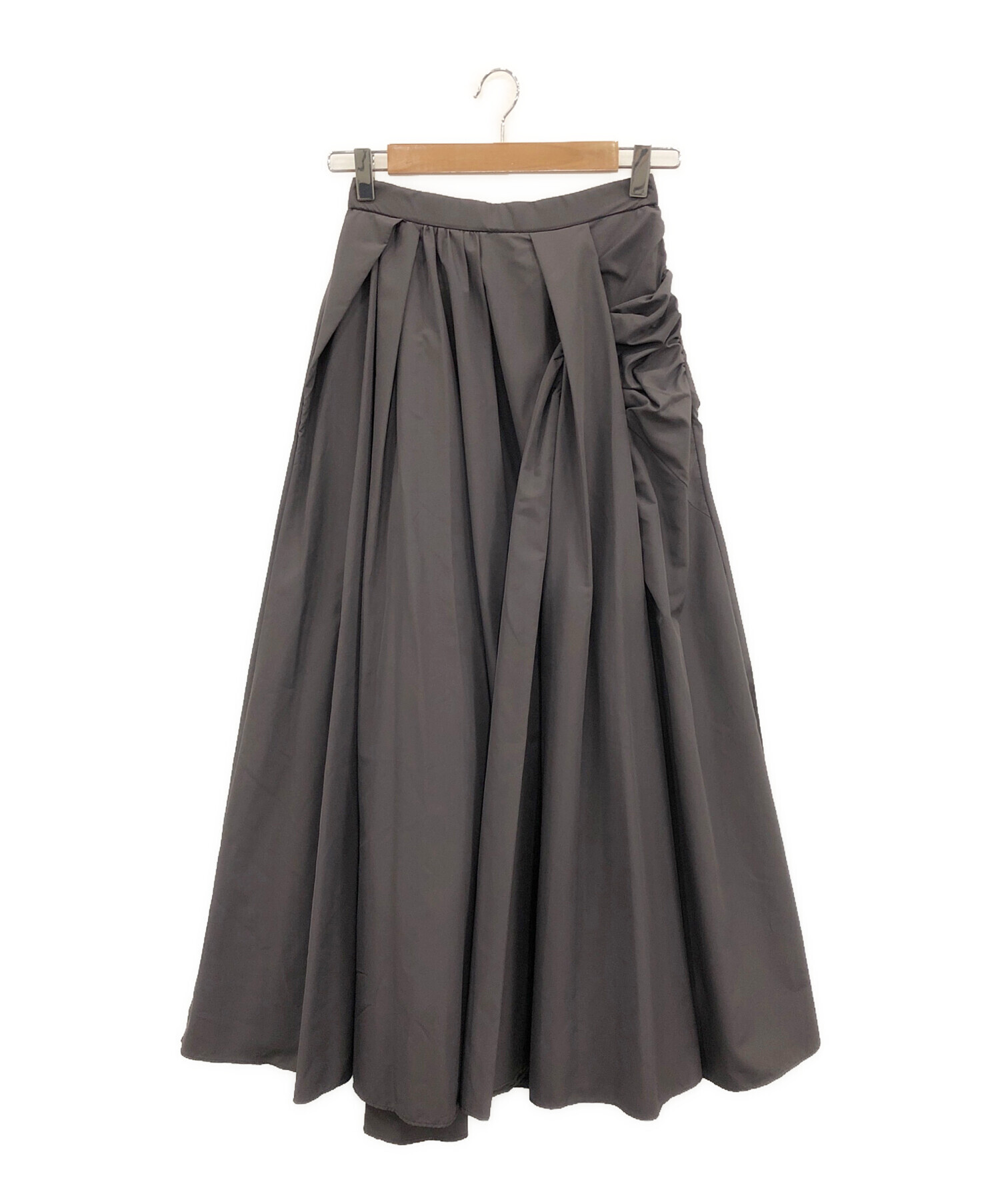 FRAY I.D / ノットデザインタフタギャザースカート 中古・古着通販】FRAY ID (フレイ アイディー) ノットデザインタフタ