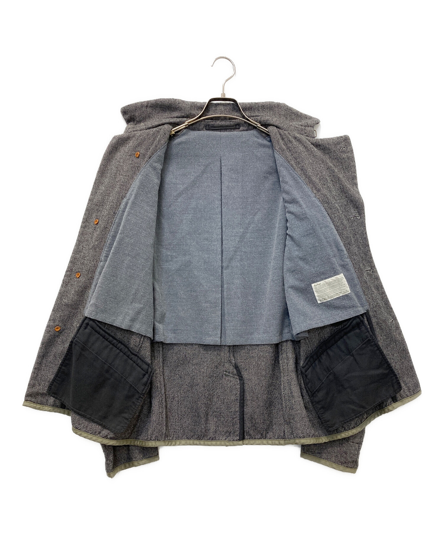kolor 07AW エルボーパッチウールジャケット 中古・古着通販】KOLOR (カラー) エルボーパッチツイードジャケット