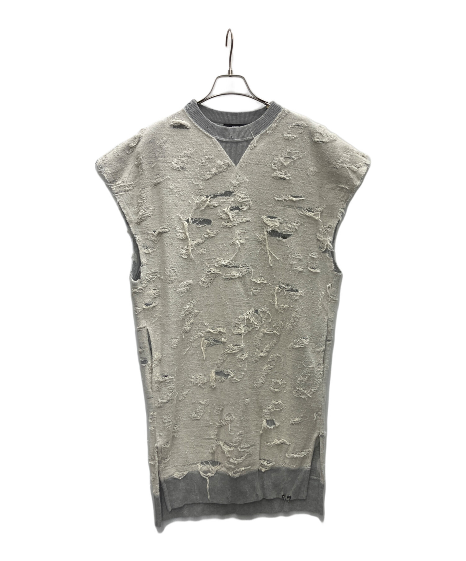 中古・古着通販】DIESEL (ディーゼル) ダメージ加工N/Sスウェット