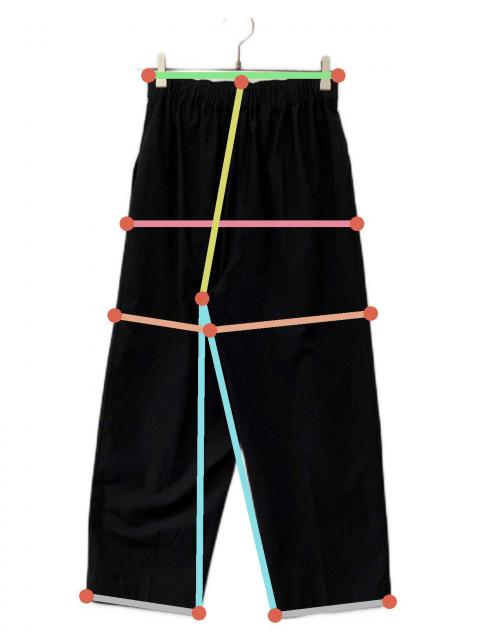 中古・古着通販】Nala (ナラ) pin tuck swim pants ブラック サイズ