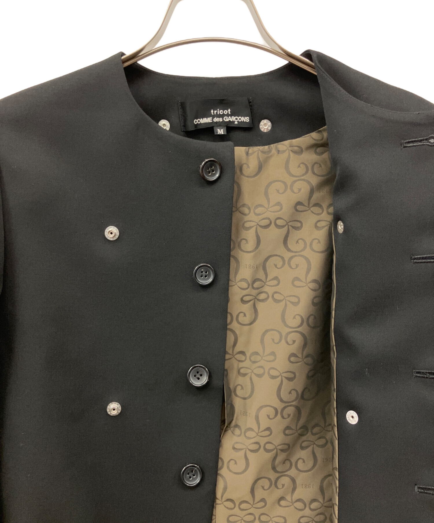 トリコ　コムデギャルソン　ビンテージ　ジャケット　ブラック　フリーサイズ 中古・古着通販】tricot COMME des GARCONS (トリココムデギャルソン