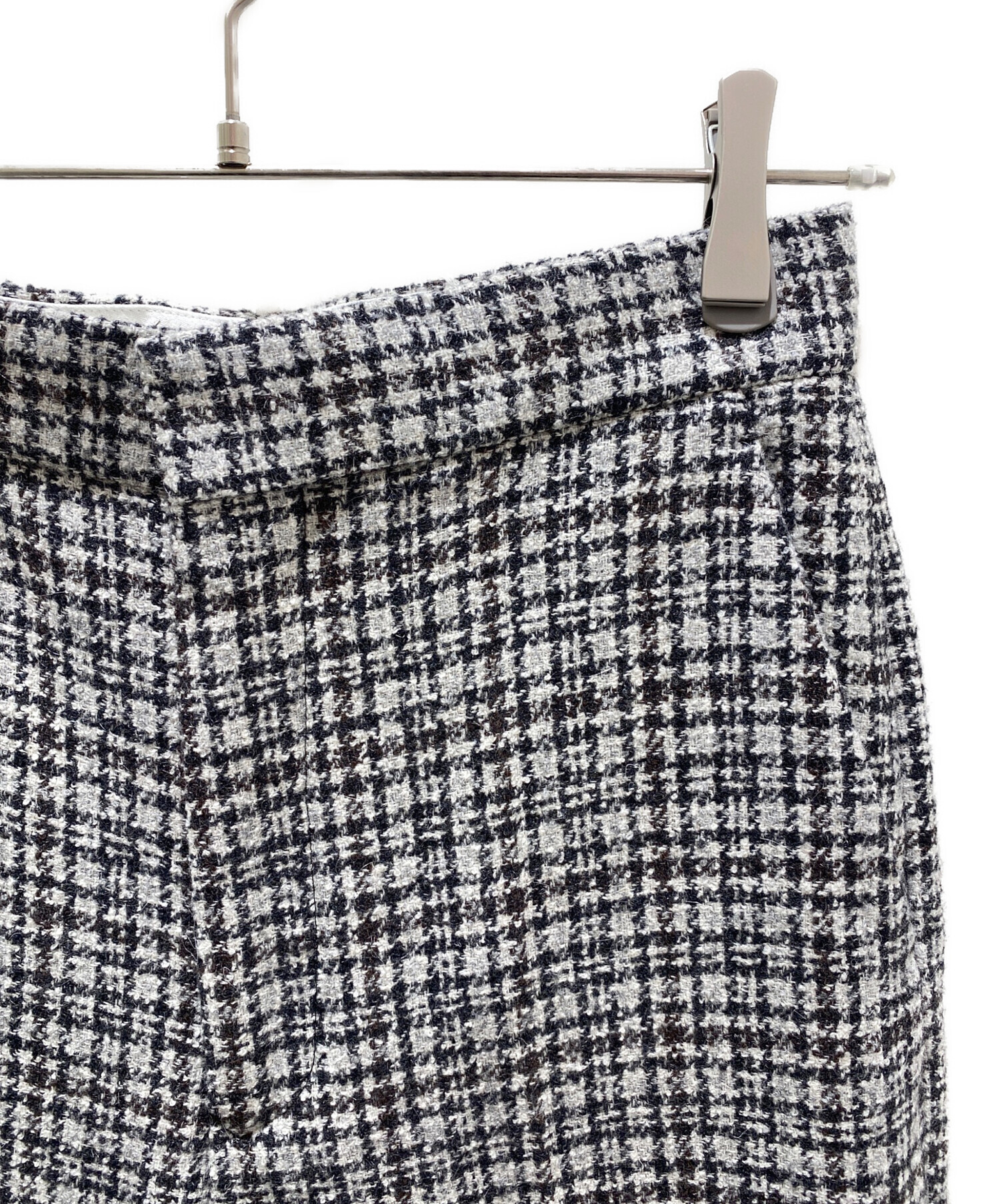 中古・古着通販】DRAWER (ドゥロワー) グレンチェックストレートパンツ