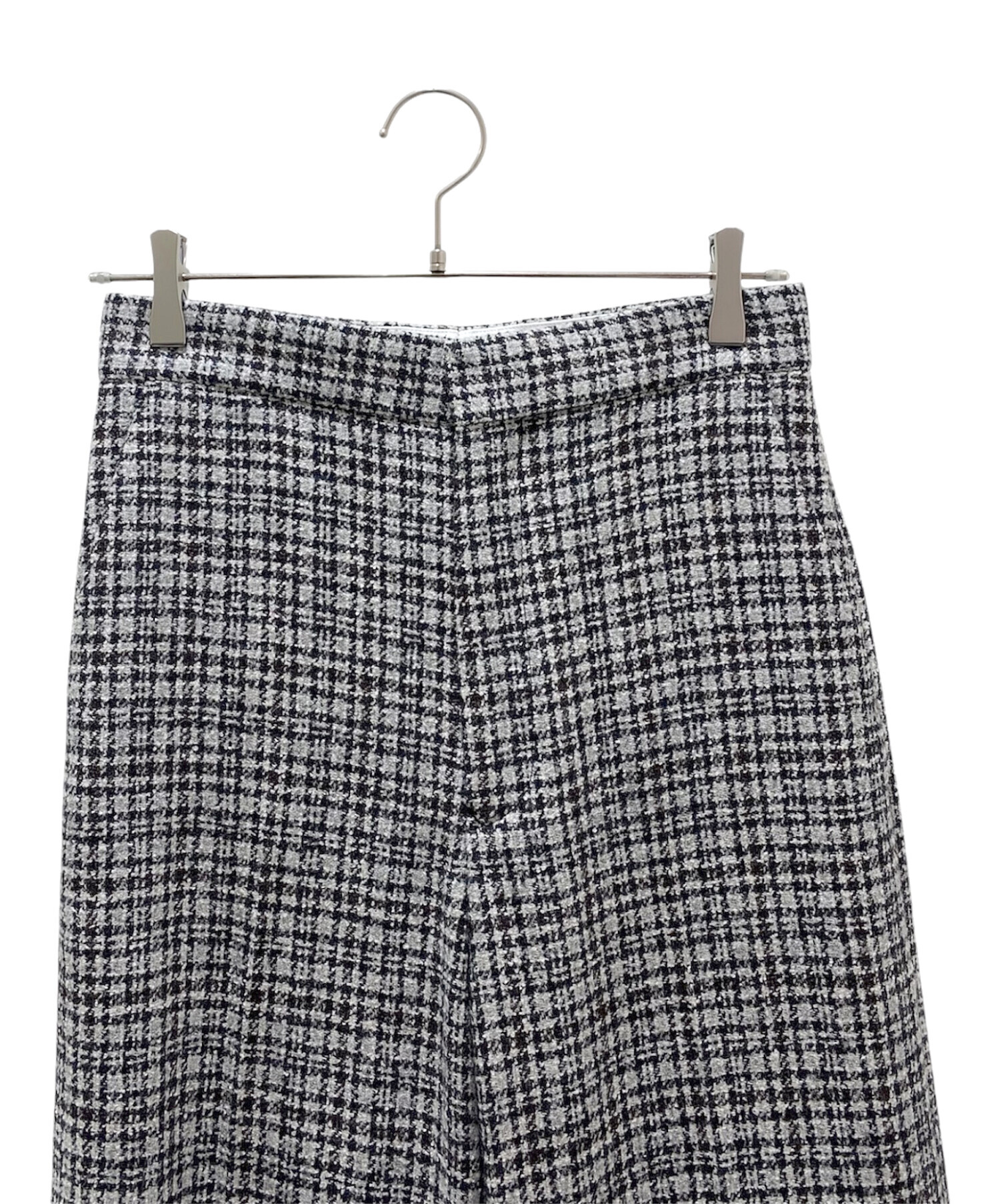 中古・古着通販】DRAWER (ドゥロワー) グレンチェックストレートパンツ