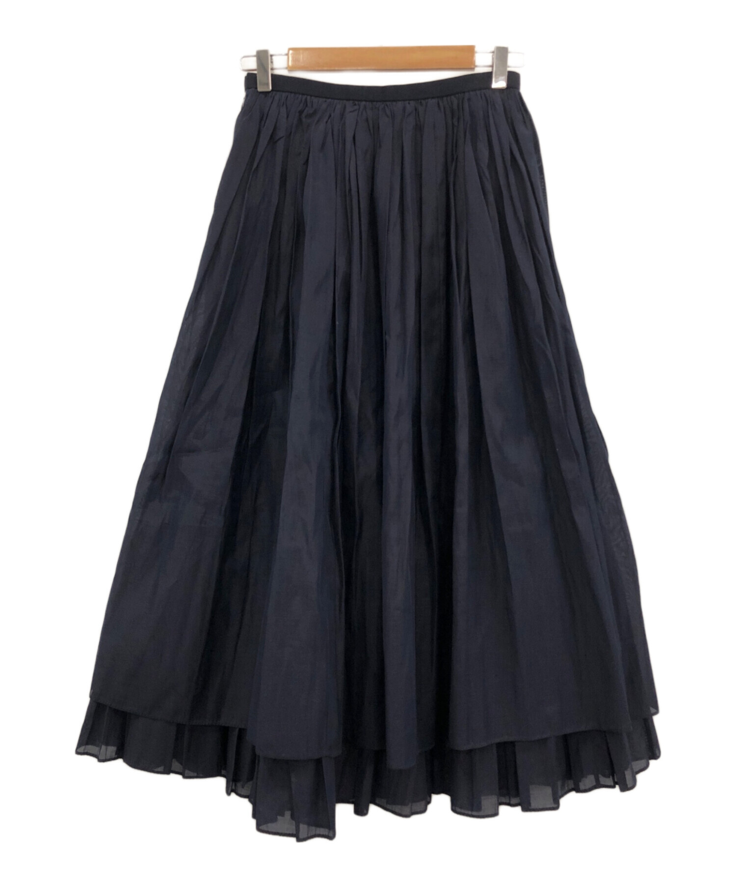 中古・古着通販】DRAWER (ドゥロワー) シルクコットンギャザースカート