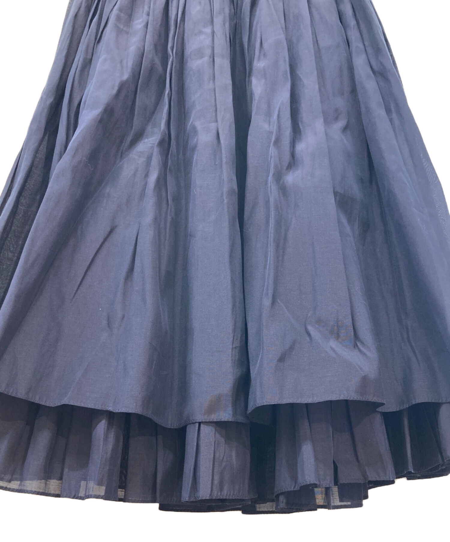 中古・古着通販】DRAWER (ドゥロワー) シルクコットンギャザースカート