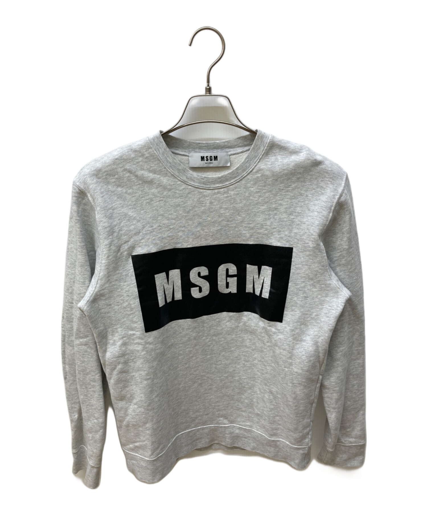 中古・古着通販】MSGM (エムエスジーエム) クルーネックロゴスウェット 