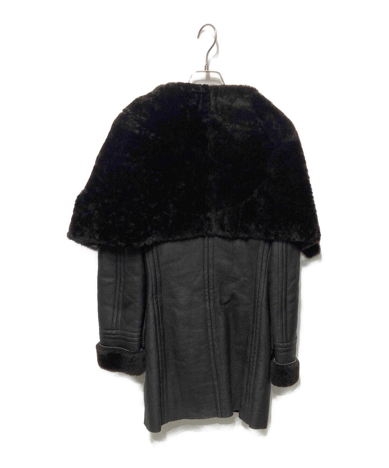 中古・古着通販】GUCCI (グッチ) ムートンコート ダークブラウン