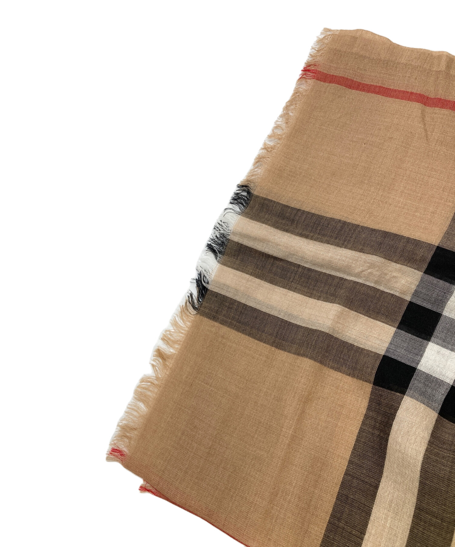 【試着のみ】正規品　BURBERRY　バーバリー　ロングショール　シルク100% 試着のみ】正規品 BURBERRY バーバリー ロングショール シルク100