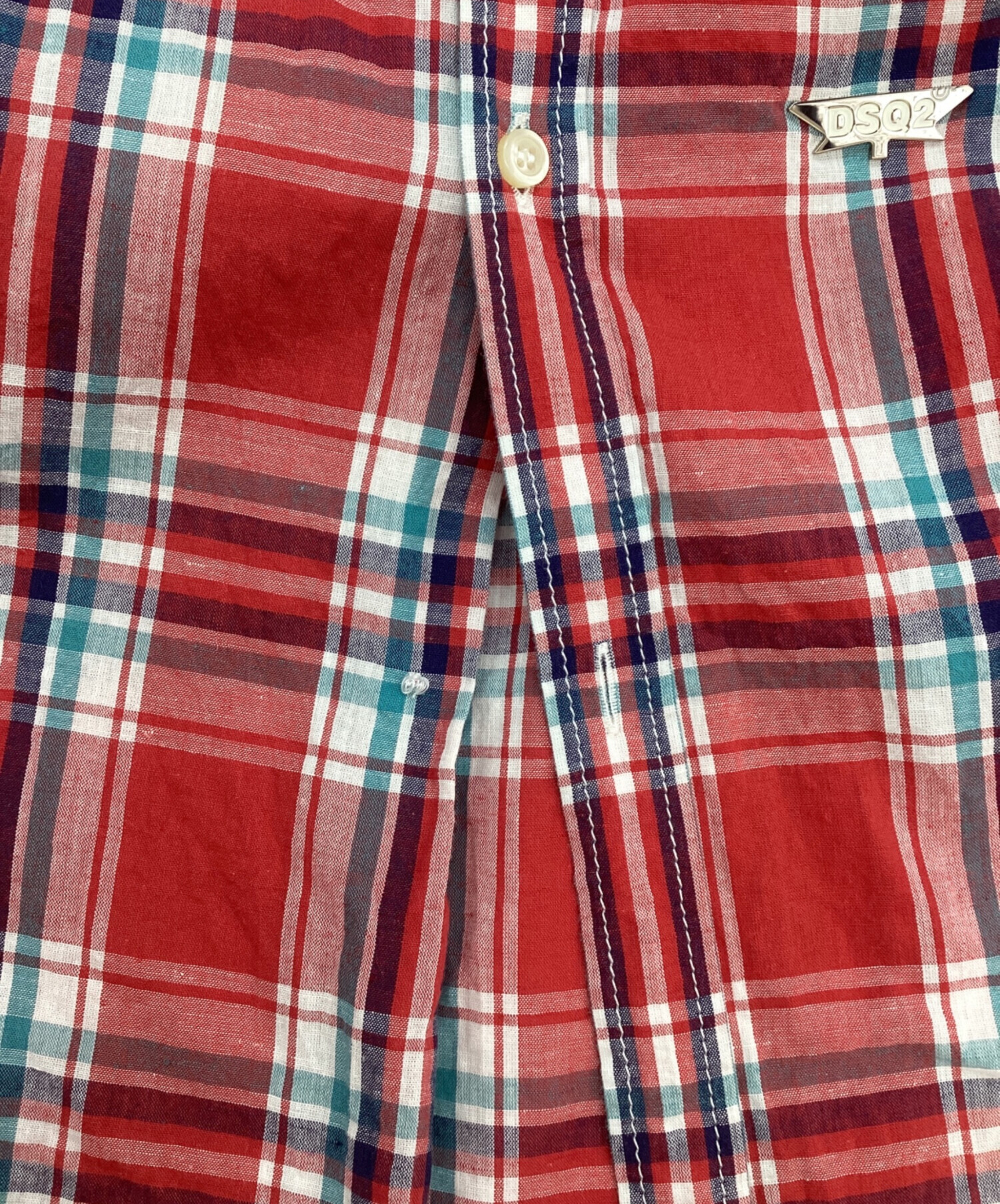 中古・古着通販】DSQUARED2 (ディースクエアード) チェックシャツ