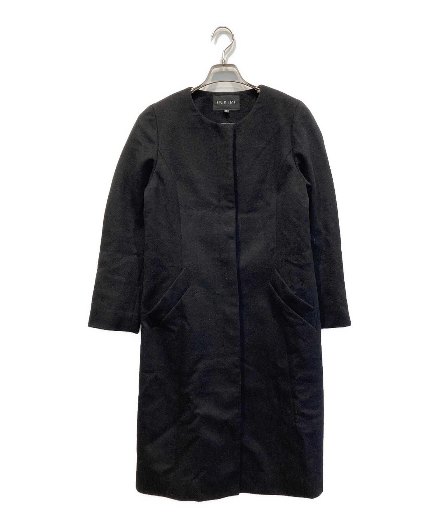 中古・古着通販】INDIVI (インディヴィ) カシミヤノーカラー 中古・古着通販】INDIVI (インディヴィ) カシミヤノーカラー