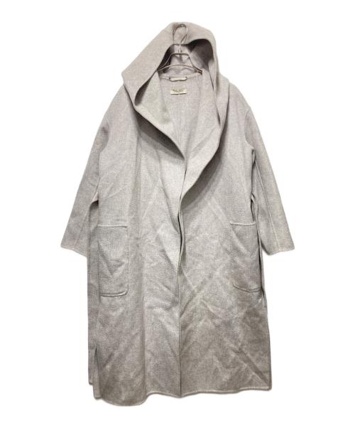 美品 Max Mara カシミヤ ウール ベルテッド ロングコート サイズ L 超美品 最高級 MaxMara ダブルフェイス ベルテッドコート カシミヤ