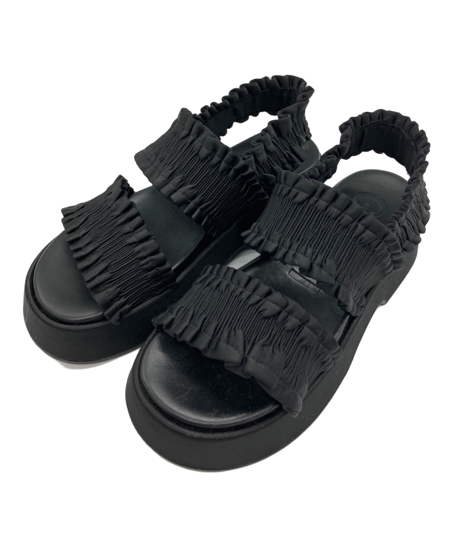 中古・古着通販】GANNI (ガニー) Smock Flaftorm Sandal ブラック
