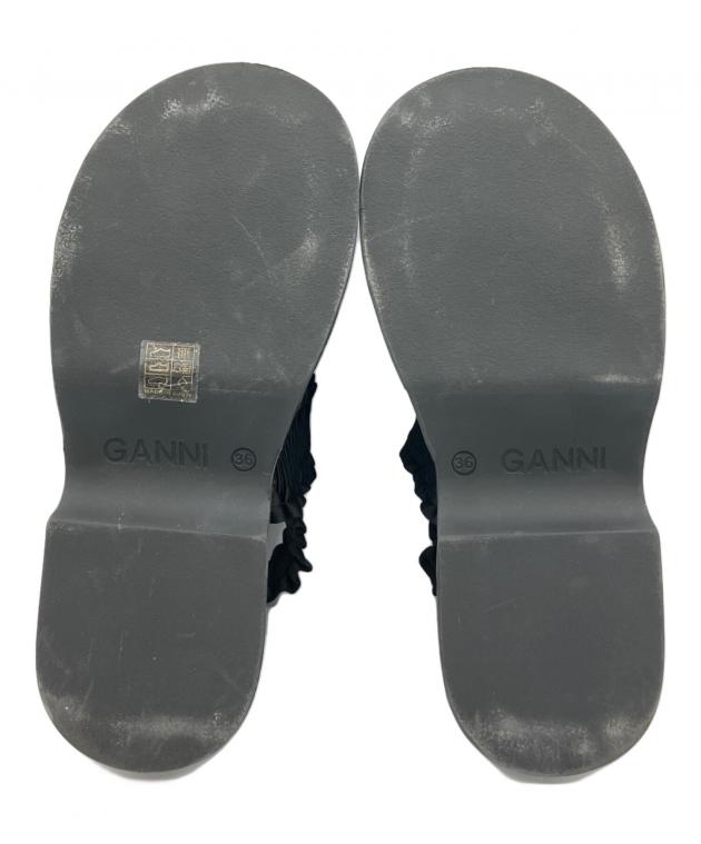 中古・古着通販】GANNI (ガニー) Smock Flaftorm Sandal ブラック