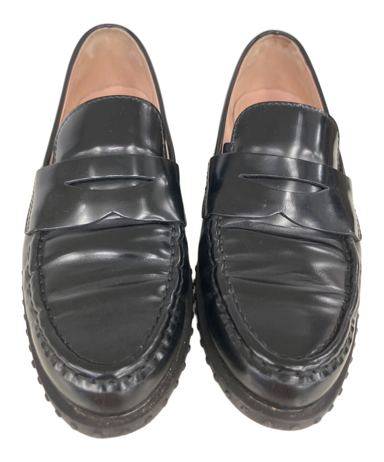 中古・古着通販】TOD'S (トッズ) ローファー ブラック サイズ:36 2/1