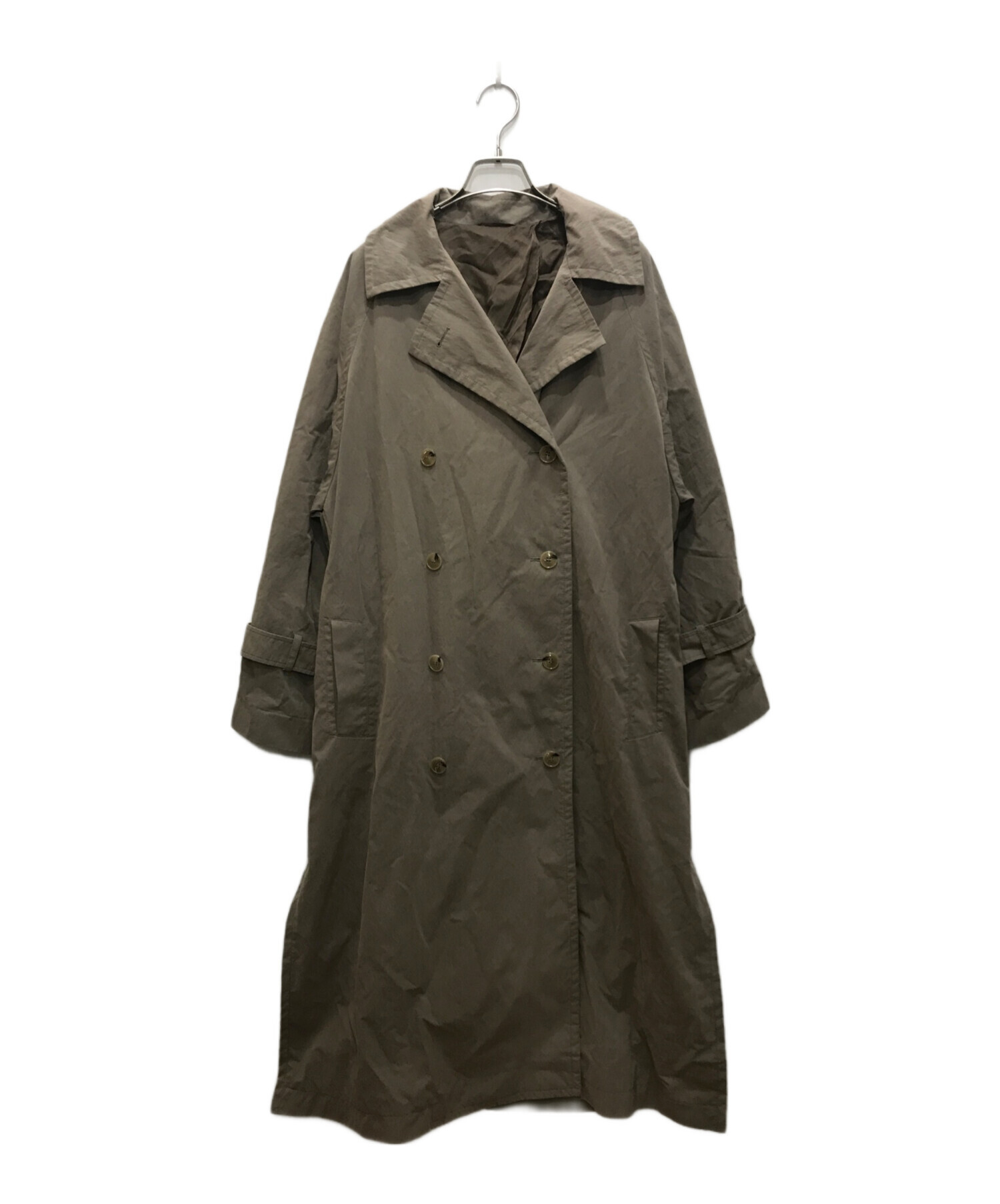 TOTEME BROWN TECHNO TRENCH COAT Clothing Toteme Techno Trench Coat