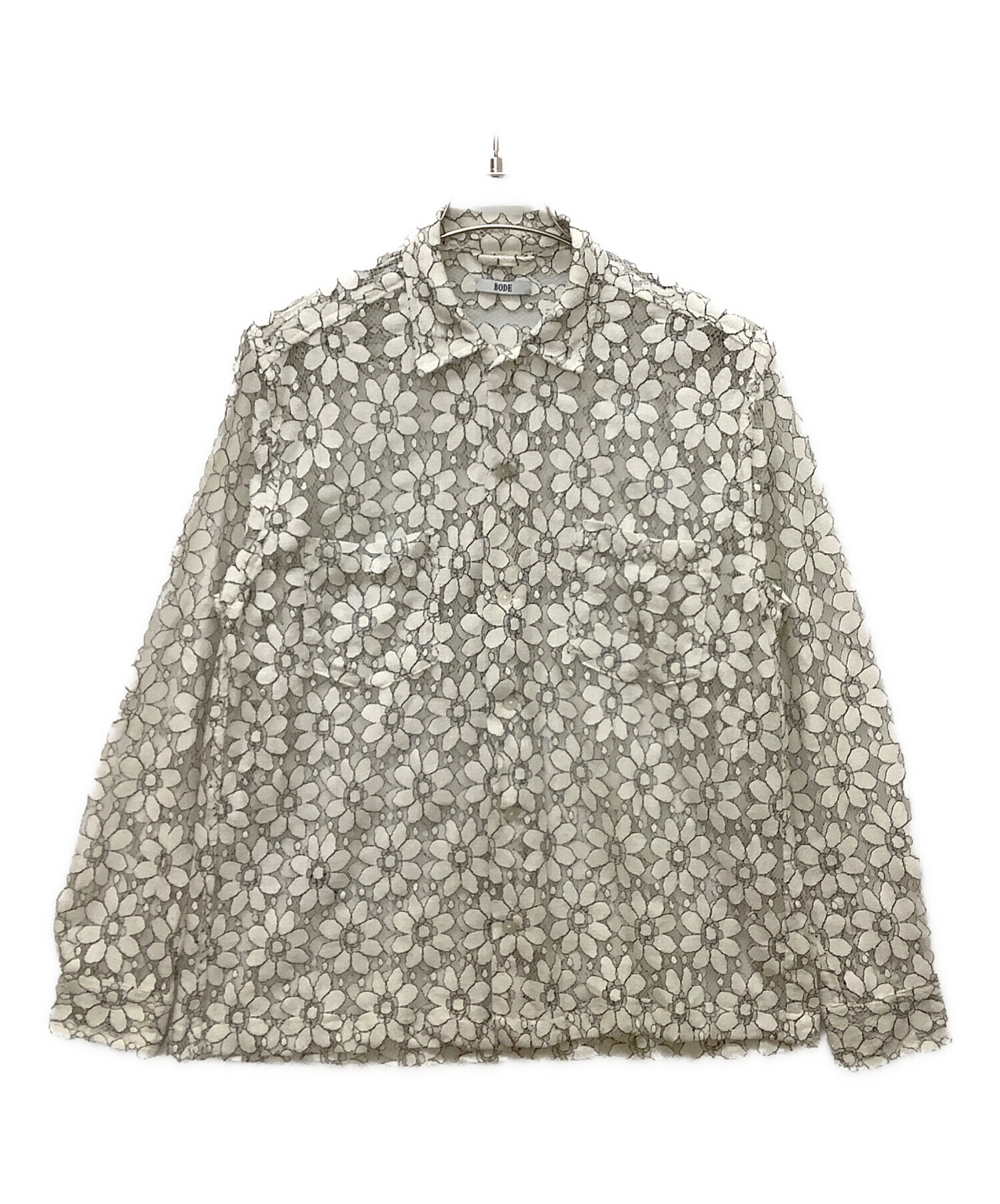 KAFKA◎BODE デイジー レース シャツ 中古・古着通販】BODE (ボーディ) DAISY LACE LS SHIRT アイボリー
