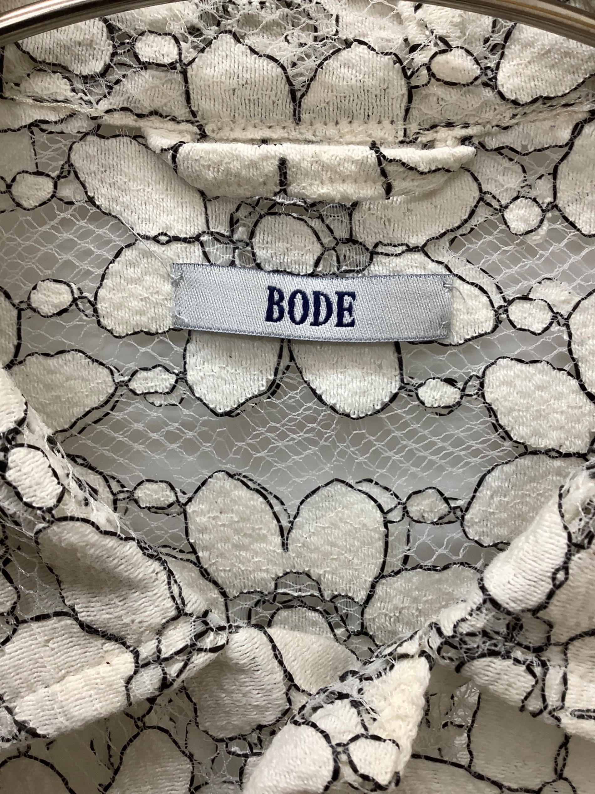中古・古着通販】BODE (ボーディ) DAISY LACE LS SHIRT アイボリー 
