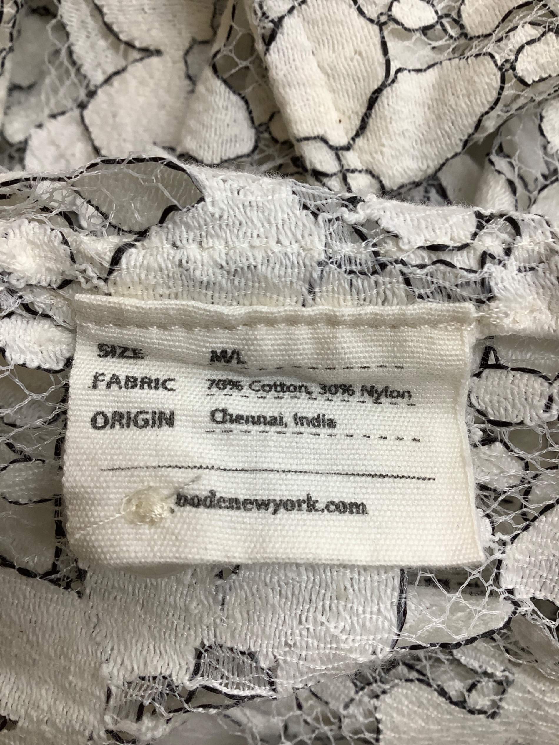 中古・古着通販】BODE (ボーディ) DAISY LACE LS SHIRT アイボリー 