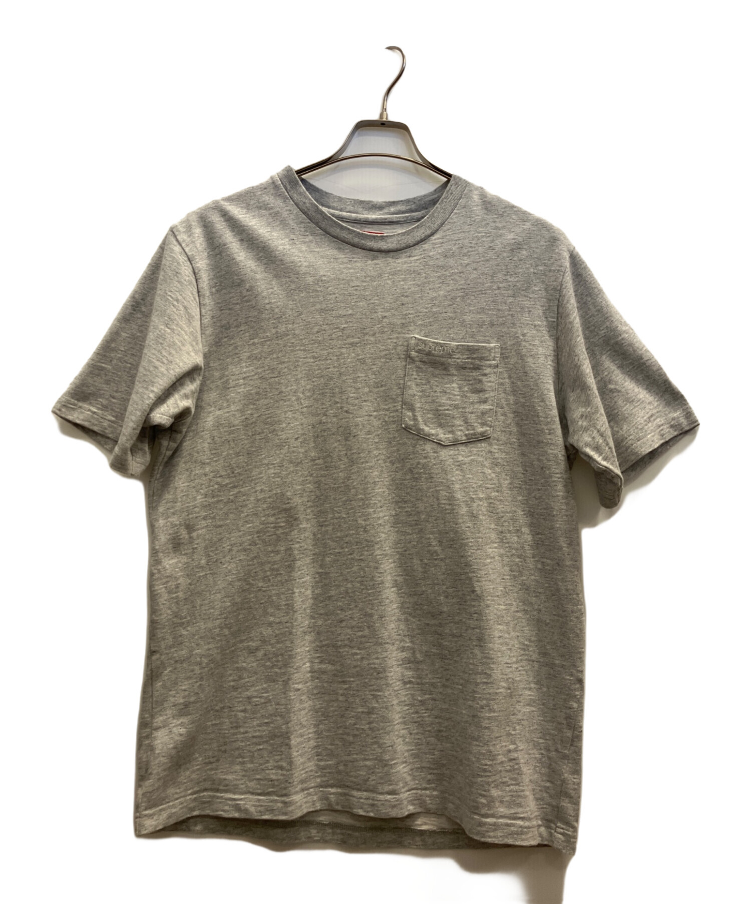 中古・古着通販】SUPREME (シュプリーム) S/S Pocket Tee グレー 