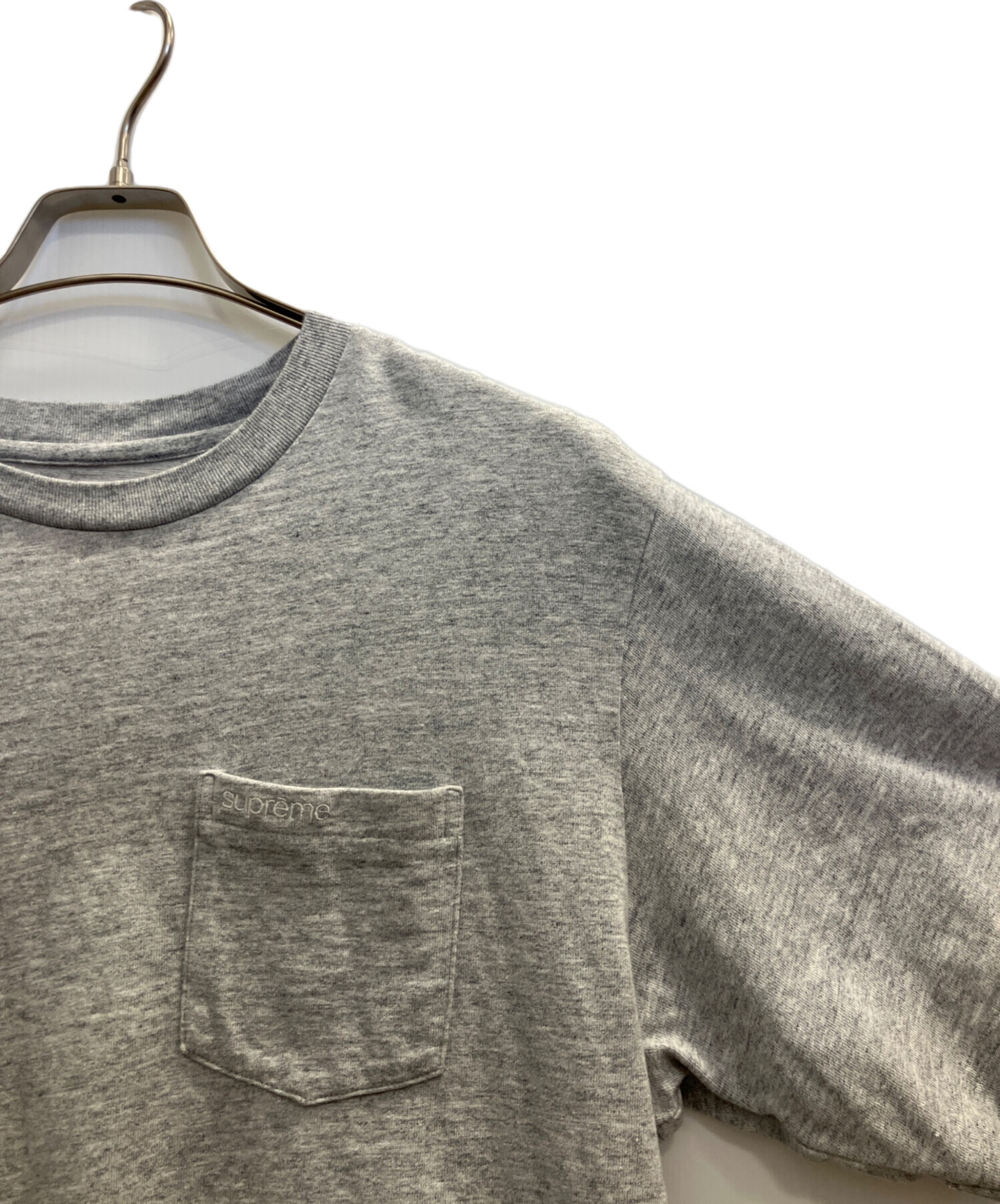 中古・古着通販】SUPREME (シュプリーム) S/S Pocket Tee グレー