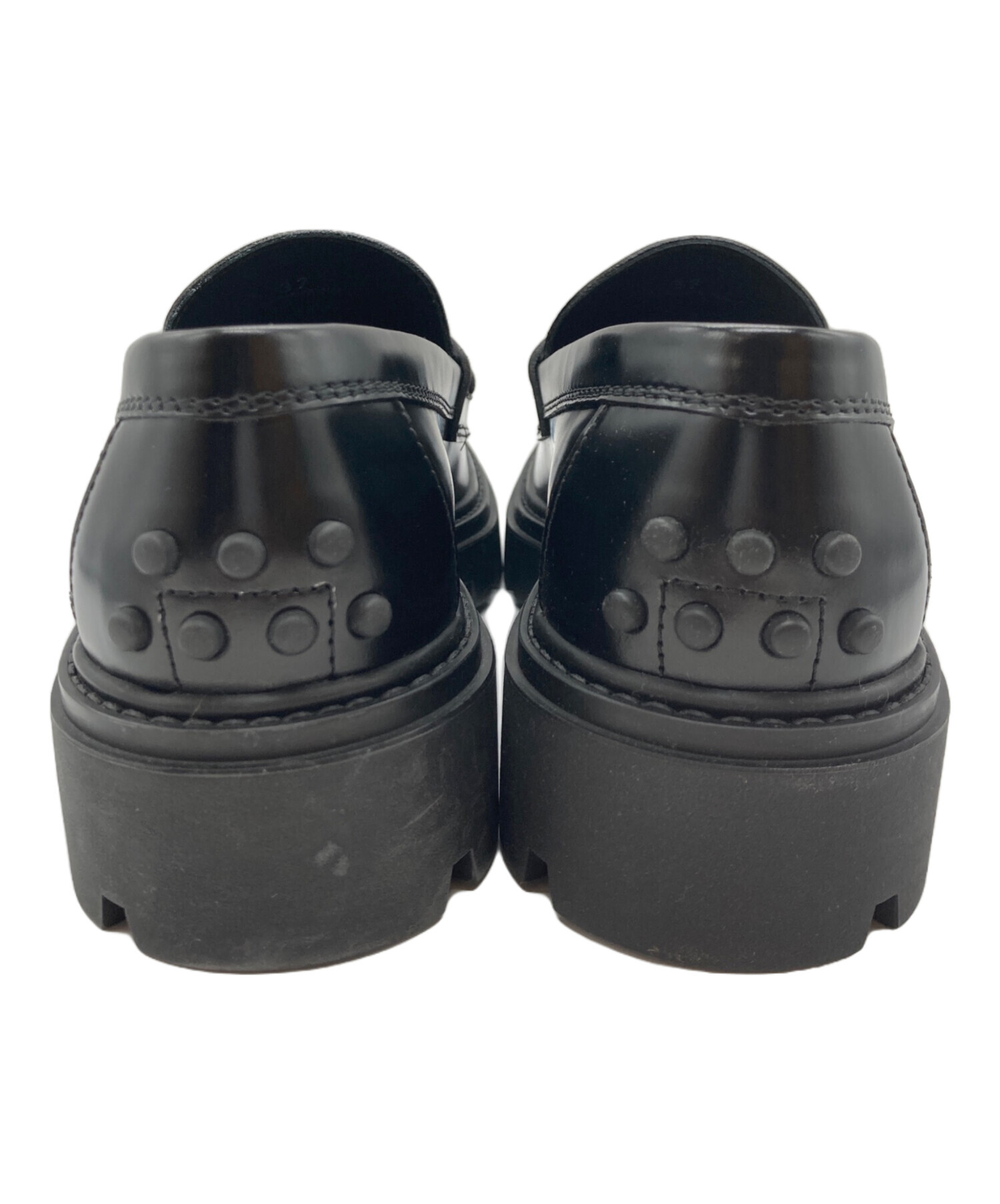 中古・古着通販】TOD'S (トッズ) レザーローファー ブラック サイズ:37