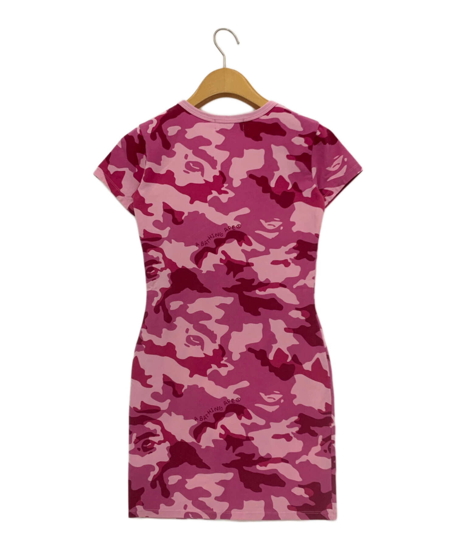 A Bathing Ape ピンク迷彩 半袖ミニワンピース XS 中古・古着通販】A BATHING APE (アベイシングエイプ) カモフラ柄