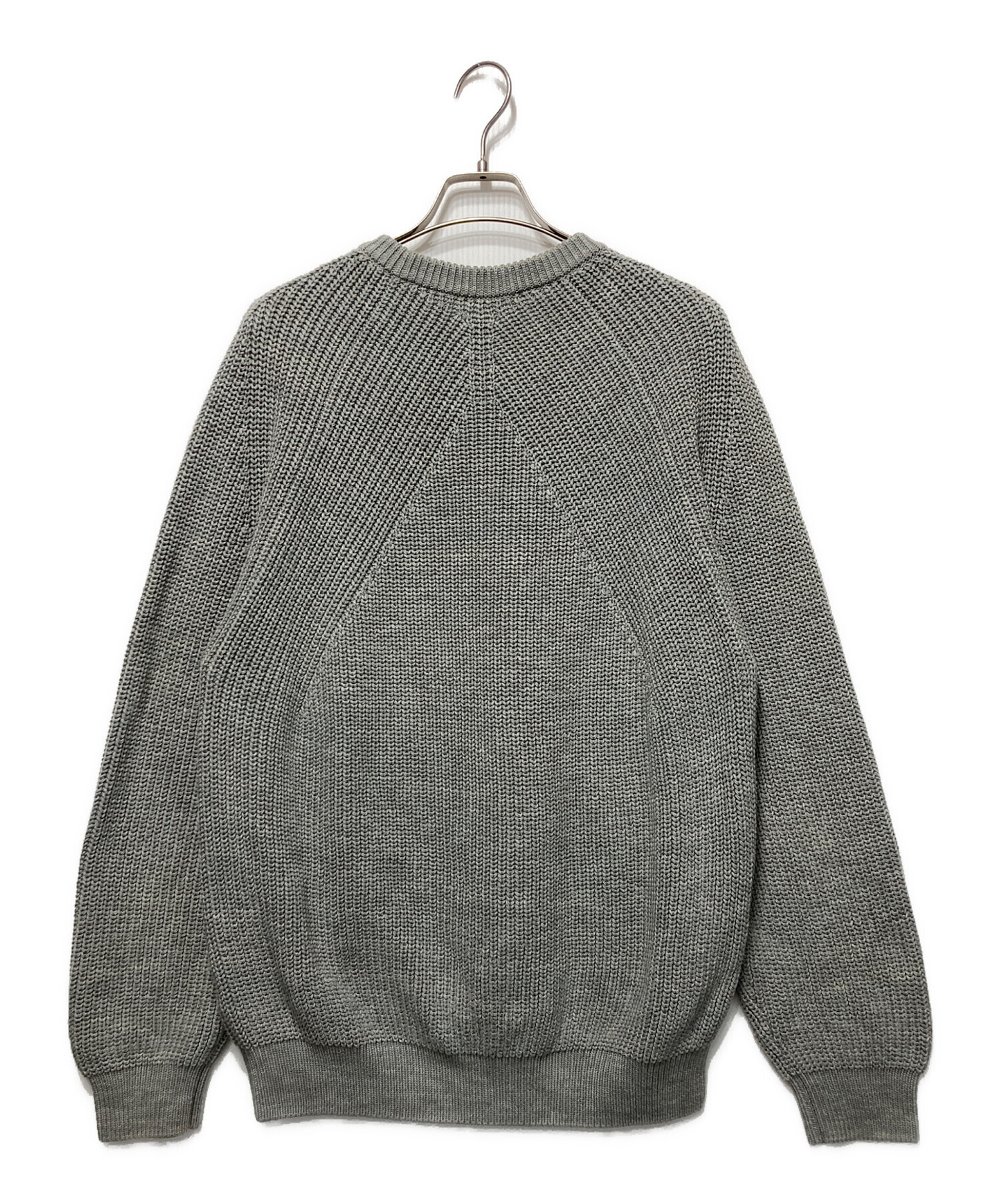中古・古着通販】BATONER (バトナ―) SIGNATURE CREW NECK グレー 