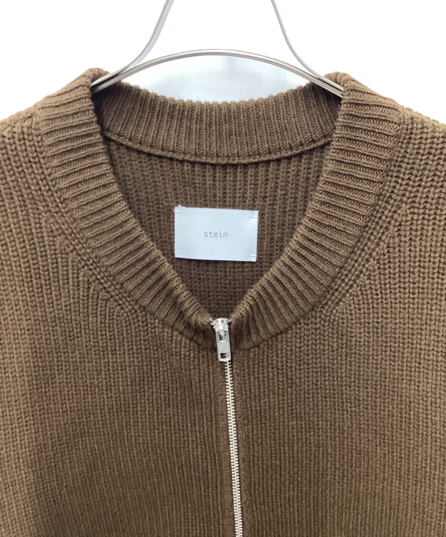 中古・古着通販】stein (シュタイン) Oversized Drivers Knit Zip Vest 