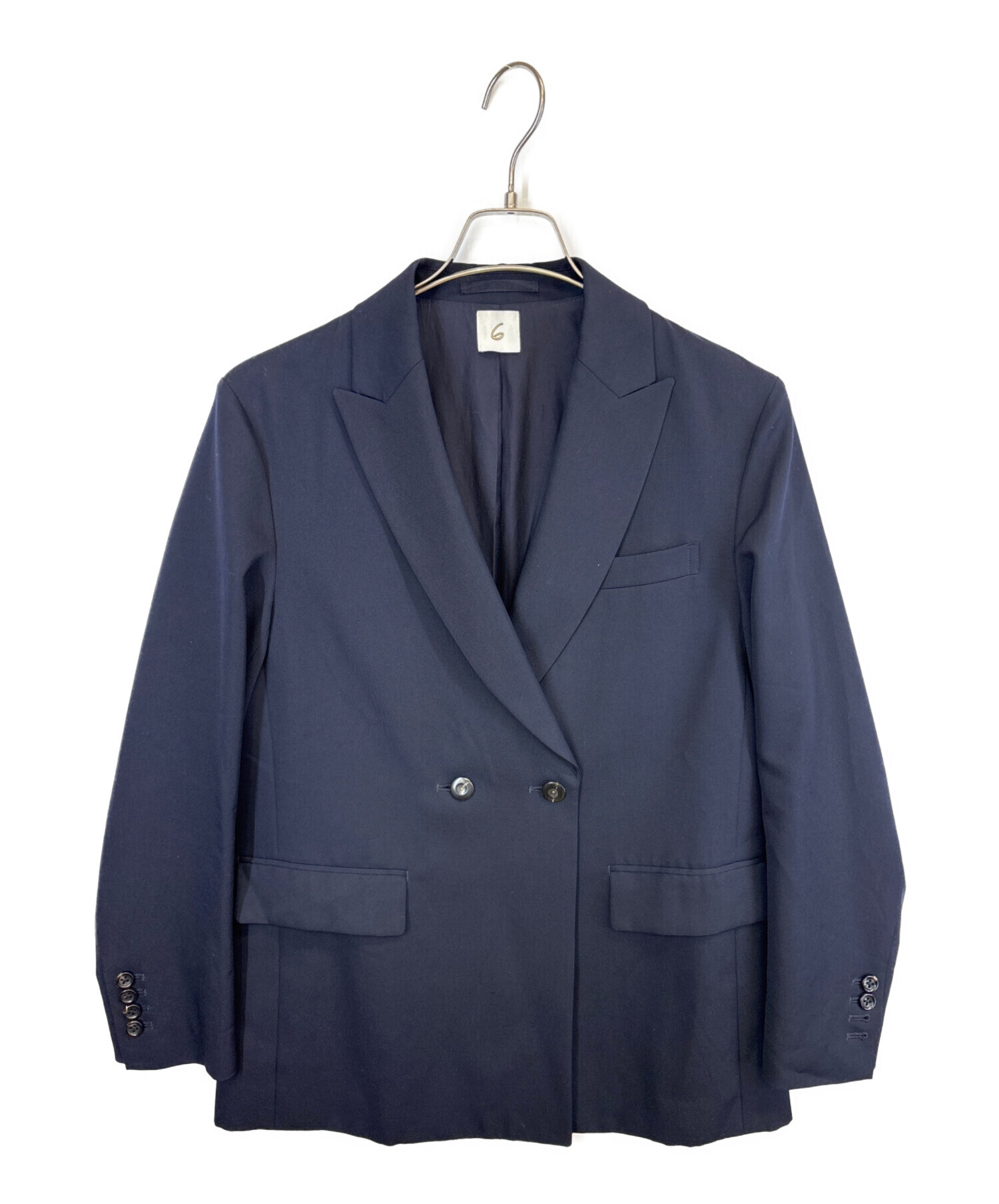 美品　6(ROKU)　CHANGE BUTTON JACKET　ブレザー　36 6（ロク）の「＜6(ROKU)＞CHANGE BUTTON JACKET2/ジャケット ジャケット・アウター