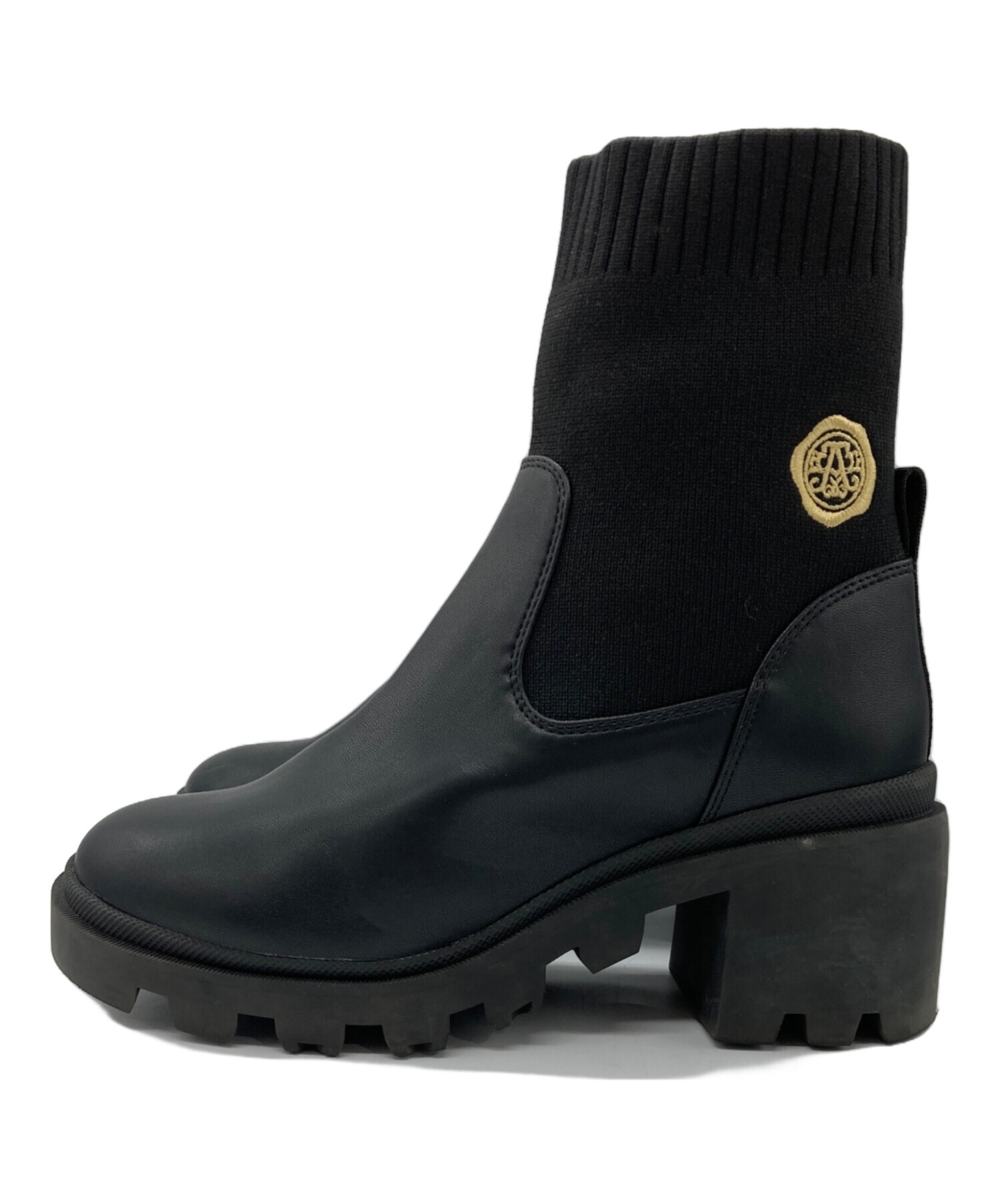 中古・古着通販】ANNE COQUINE (アンコキーヌ) ニットコンビ刺繍入り