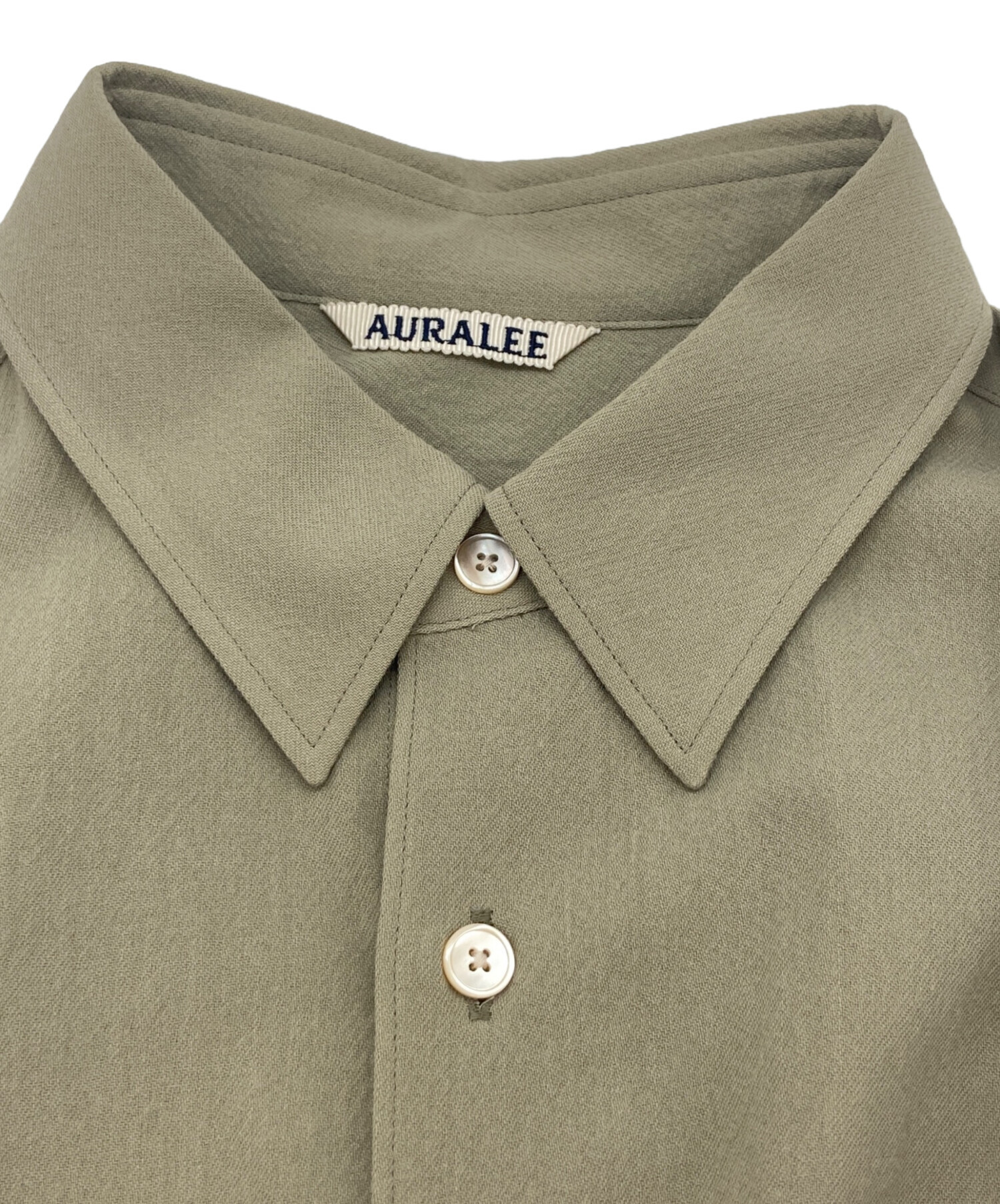 中古・古着通販】AURALEE (オーラリー) HARD TWIST WOOL VIYELLA SHIRT