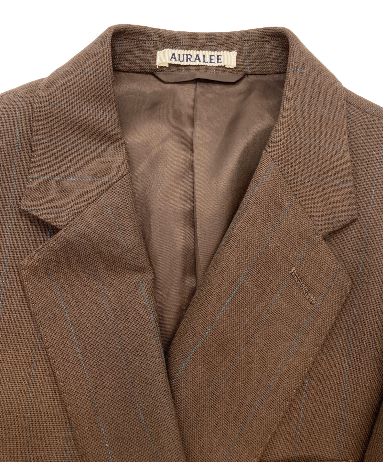 中古・古着通販】AURALEE (オーラリー) HARD TWIST WOOL PANAMA STRIPE