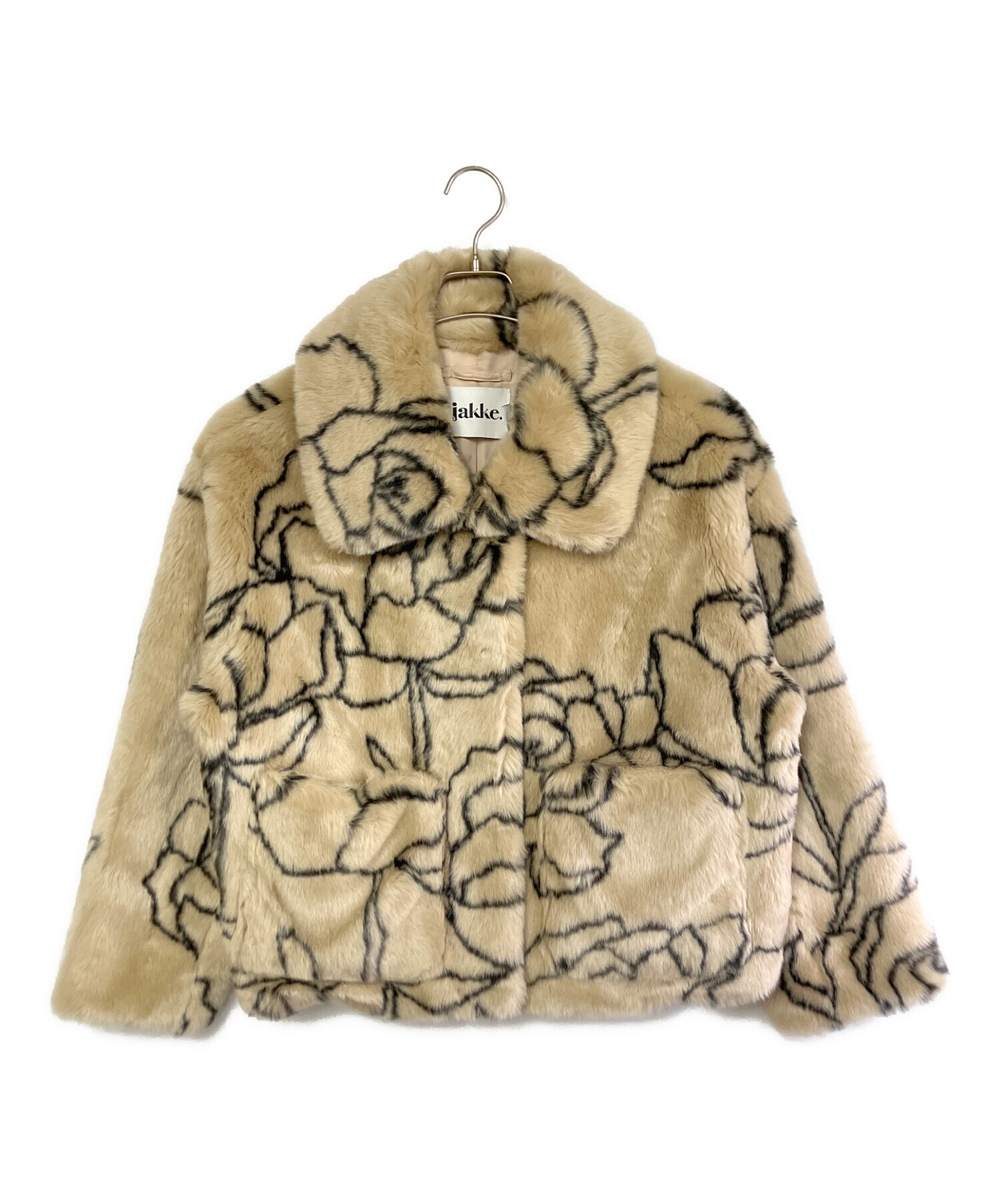 中古・古着通販】Jakke (ジャッキー) フェイクファージャケット 