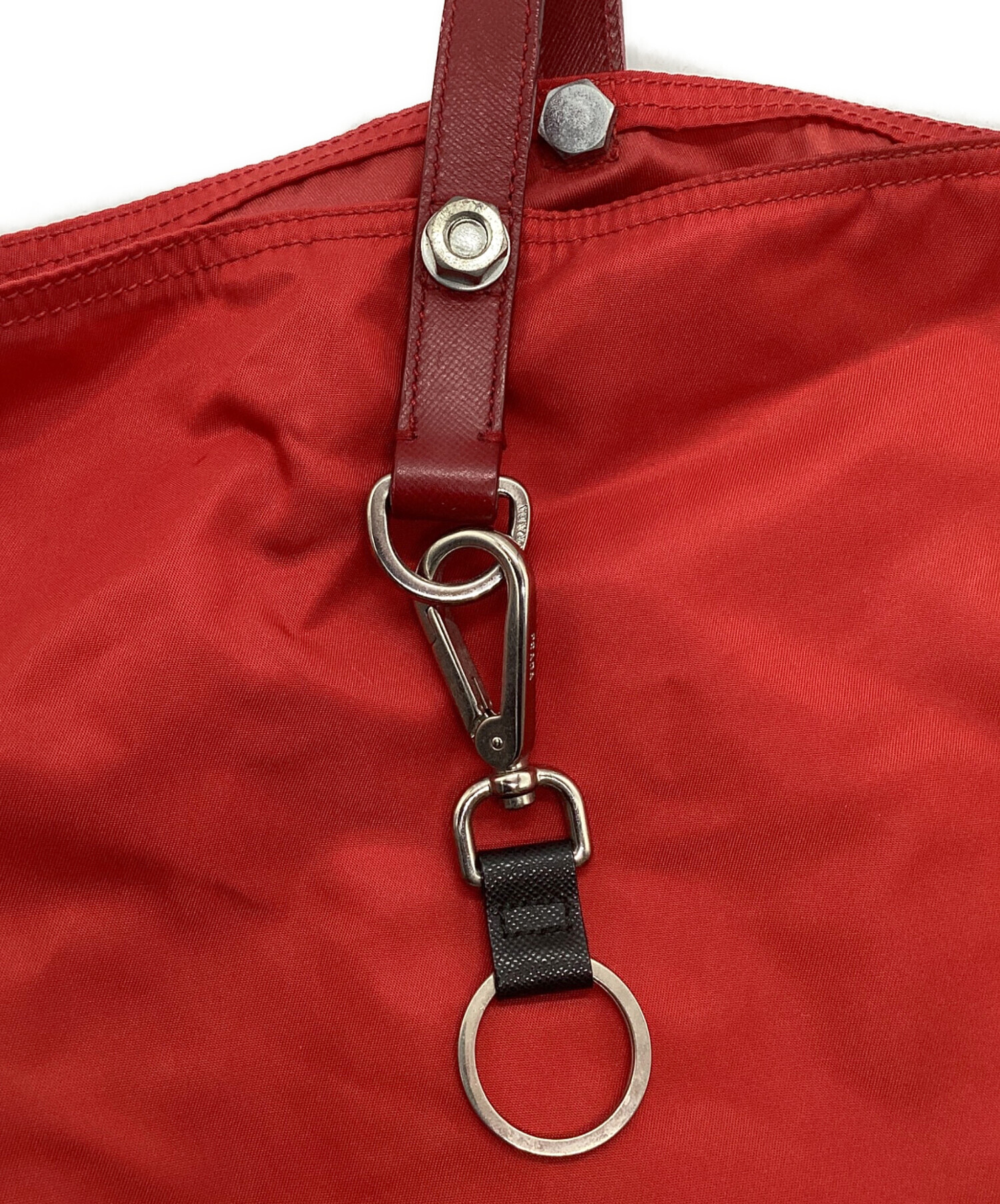 中古・古着通販】PRADA (プラダ) ナイロントートバッグ レッド