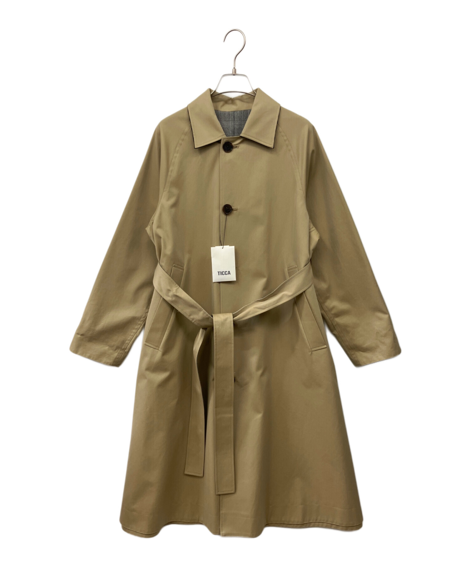 中古・古着通販】TICCA (ティッカ) リバーシブルステンカラーロング 