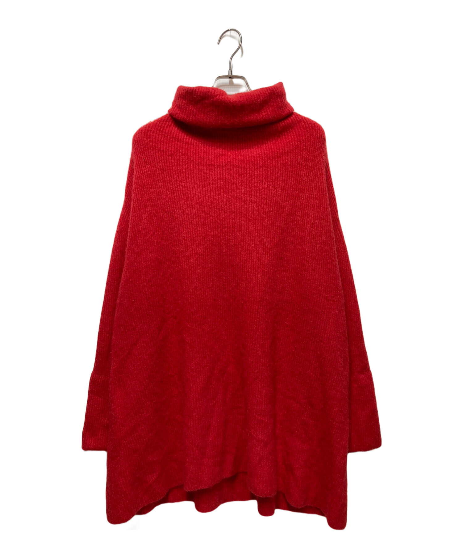 BATONER　バトナー　カシミヤフォックス　ユニークタートルニット　赤 中古・古着通販】BATONER (バトナ―) カシミヤフォックスユニーク